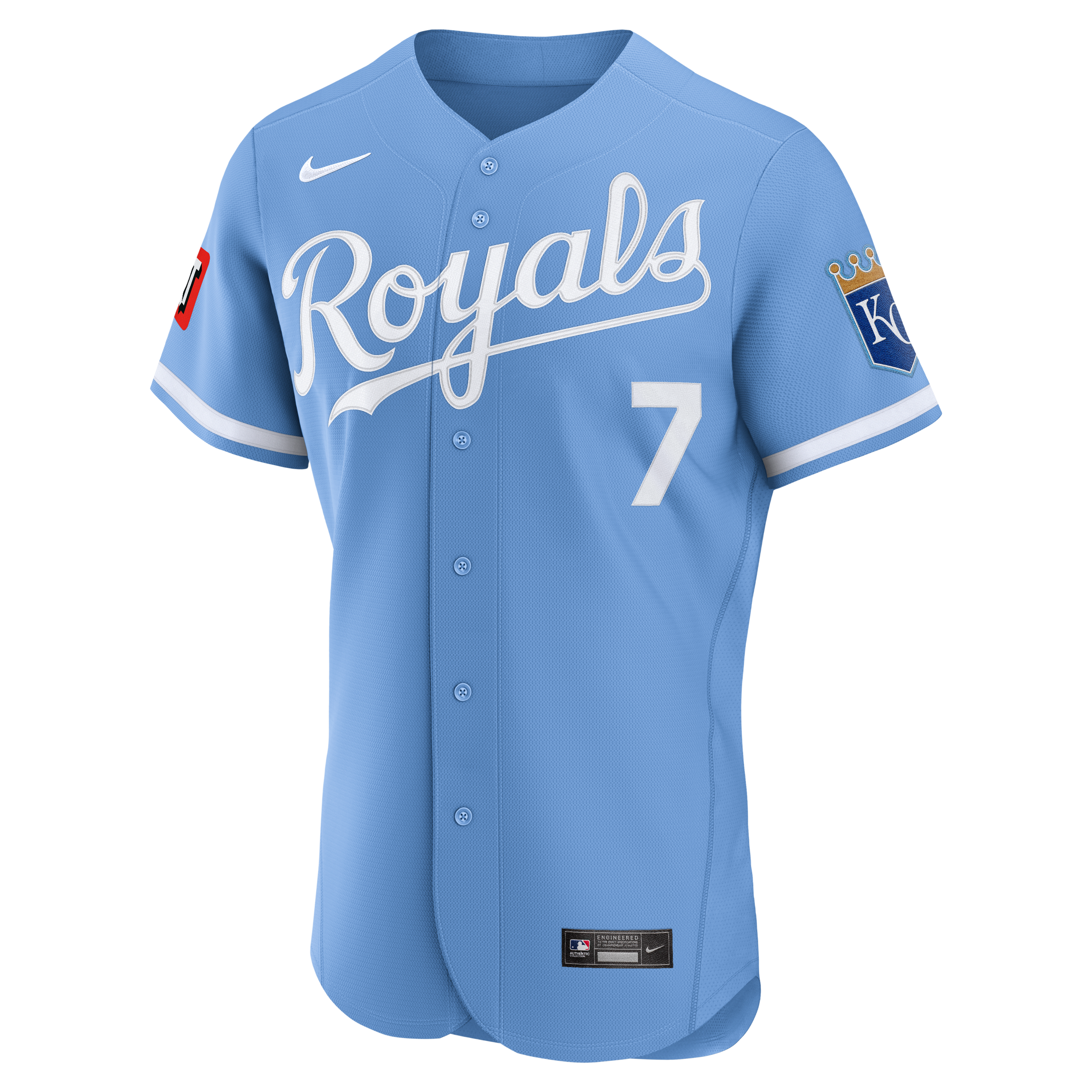 Men's Nike Bobby Witt Jr. White Kansas City Royals Home Authentic Sponsor Patch Jersey