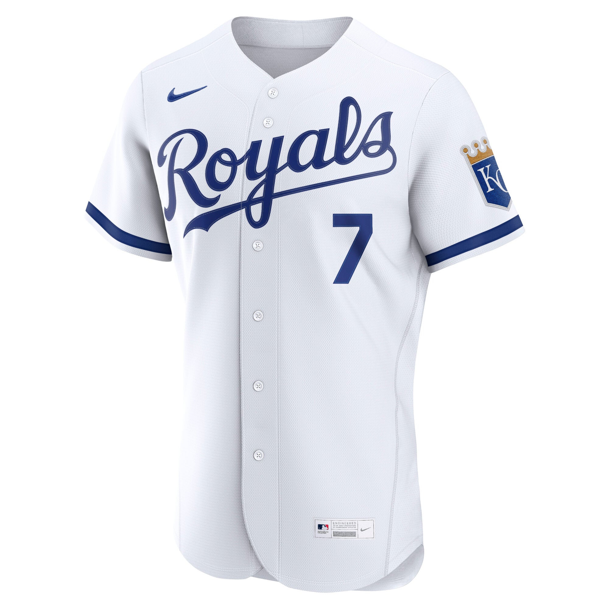 Men's Nike Bobby Witt Jr. White Kansas City Royals Authentic Jersey