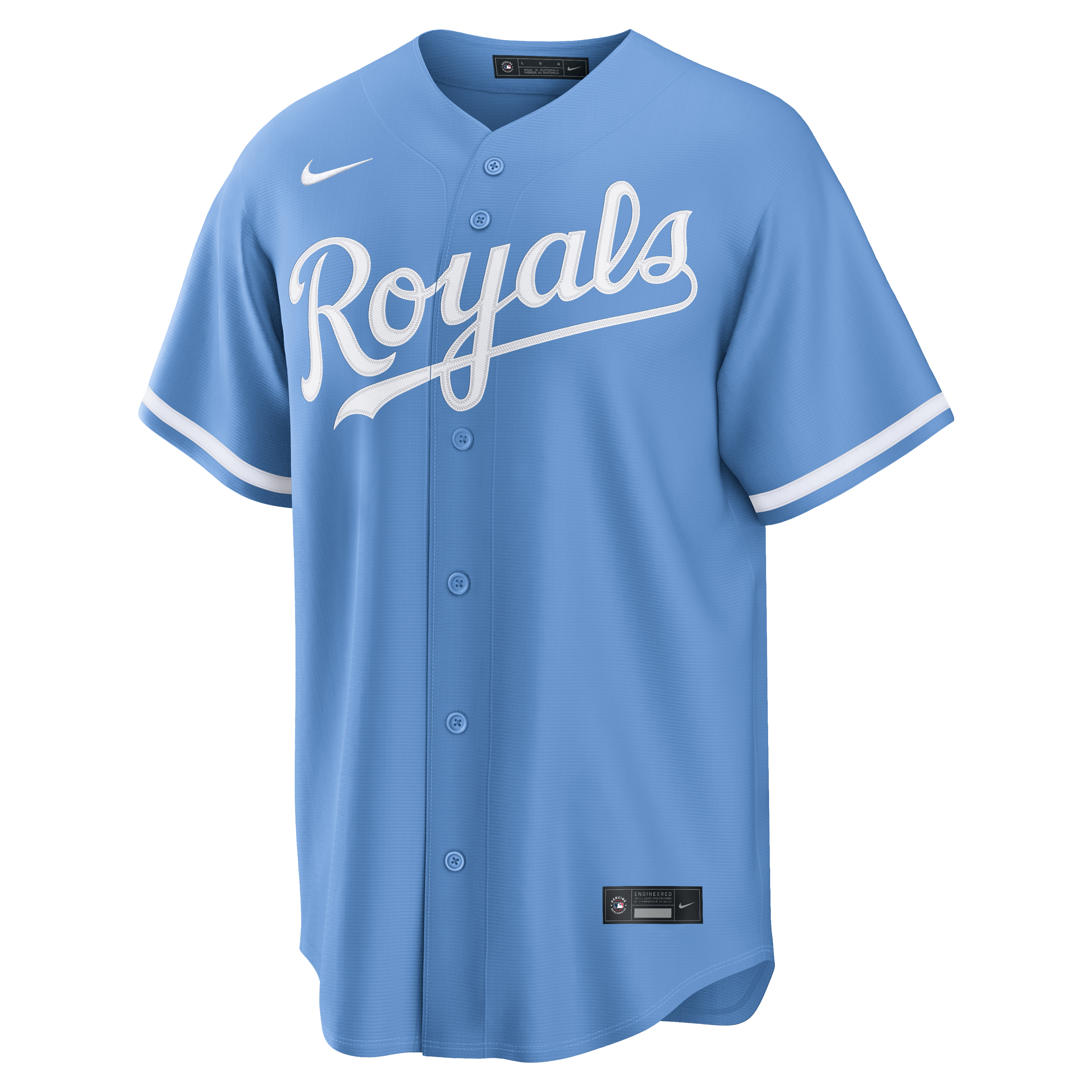 Men's Nike Light Blue Kansas City Royals Alternate Replica Jersey