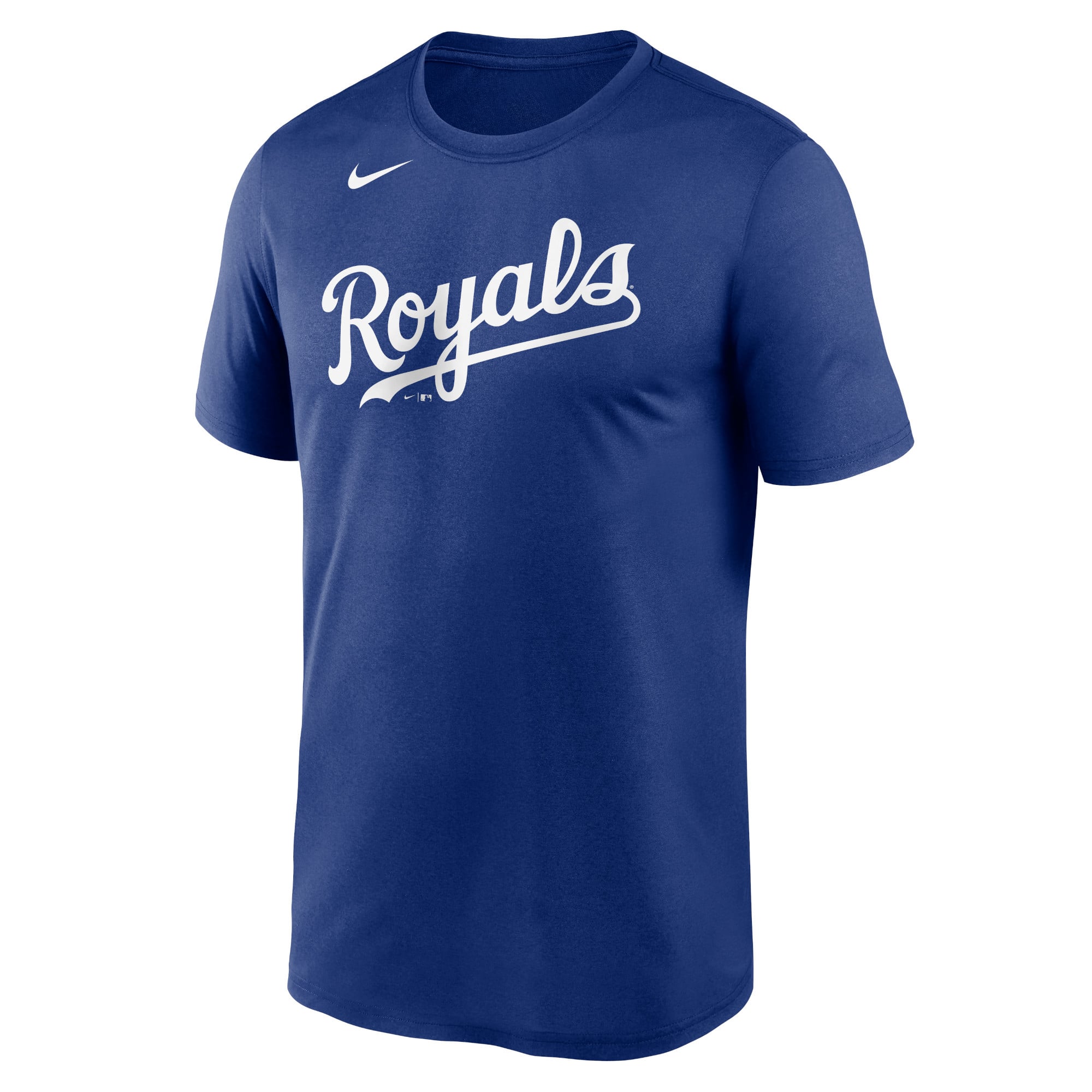T-shirt Nike Dri-FIT blanc pour homme, Kansas City Royals, logo New Legend