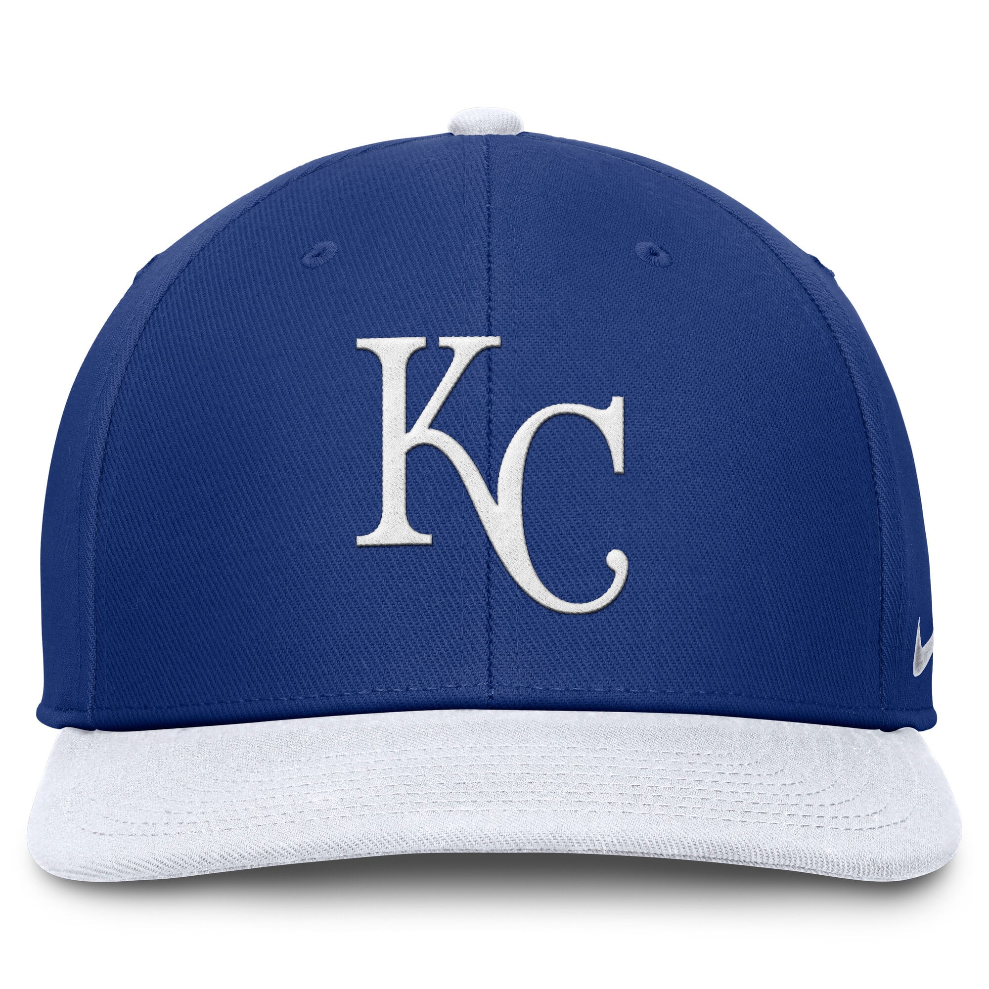 Casquette snapback Nike Pro Dri-FIT Royals Kansas City pour homme, bleu roi et blanc