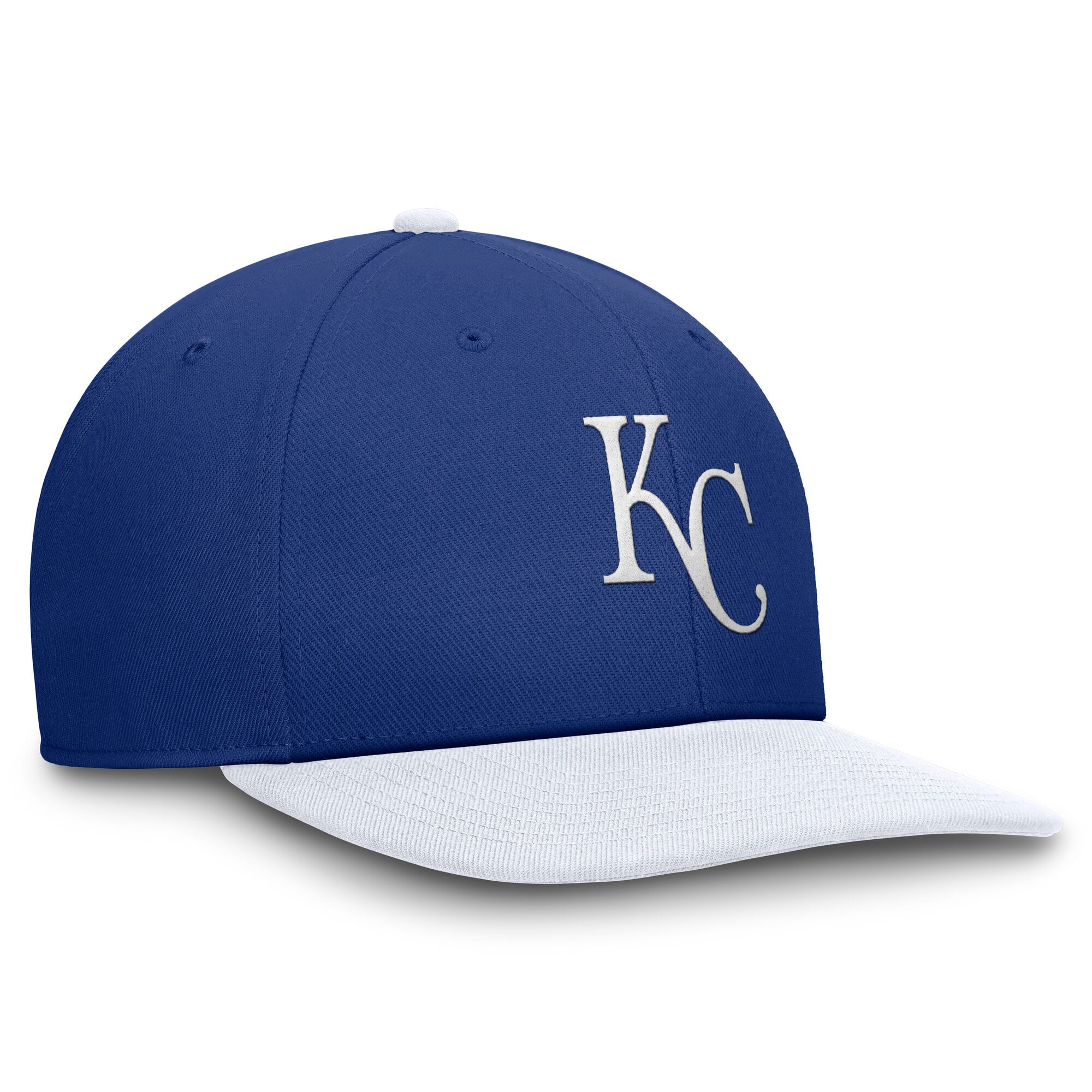 Casquette snapback Nike Pro Dri-FIT Royals Kansas City pour homme, bleu roi et blanc