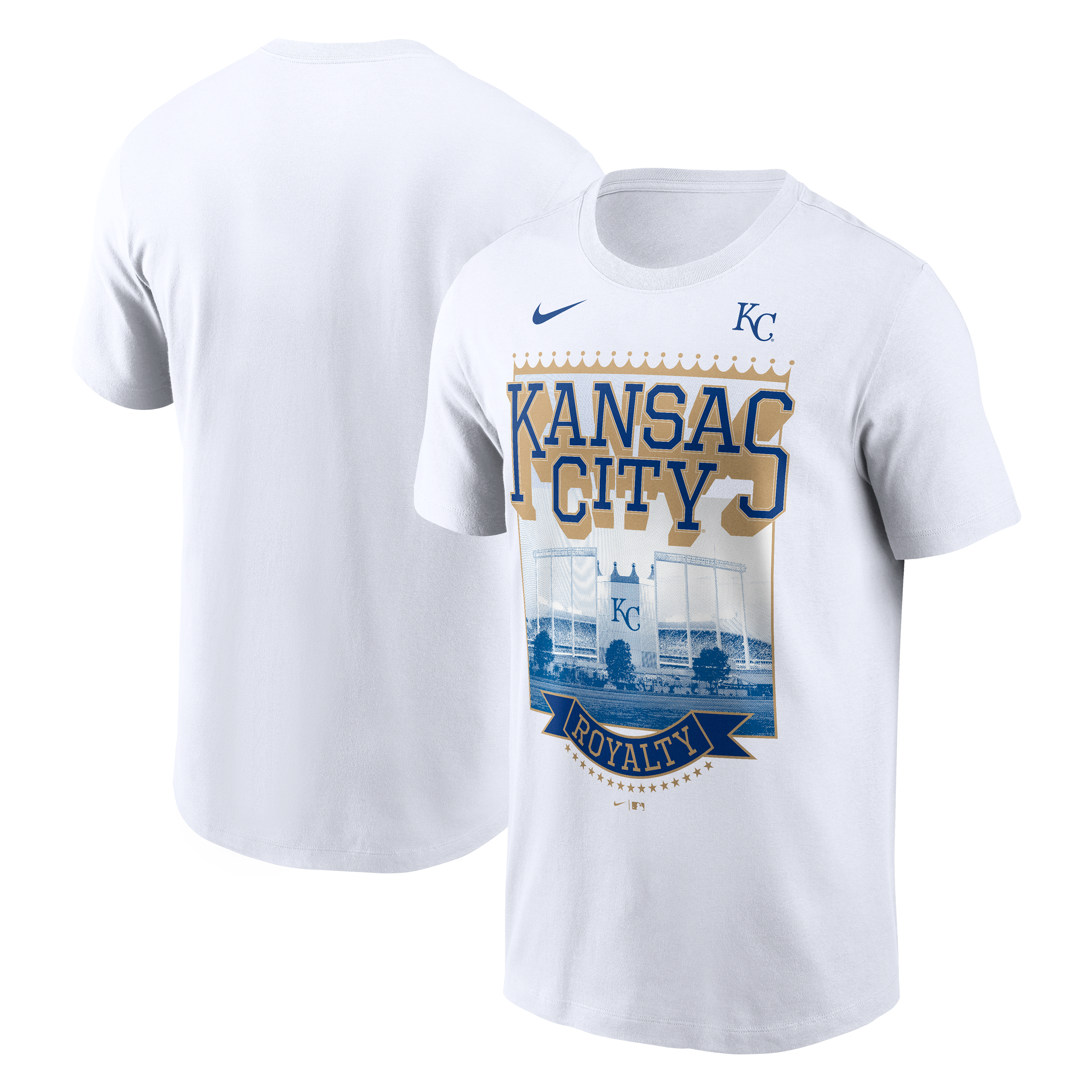 T-shirt Nike blanc pour homme, Kansas City Royals Local