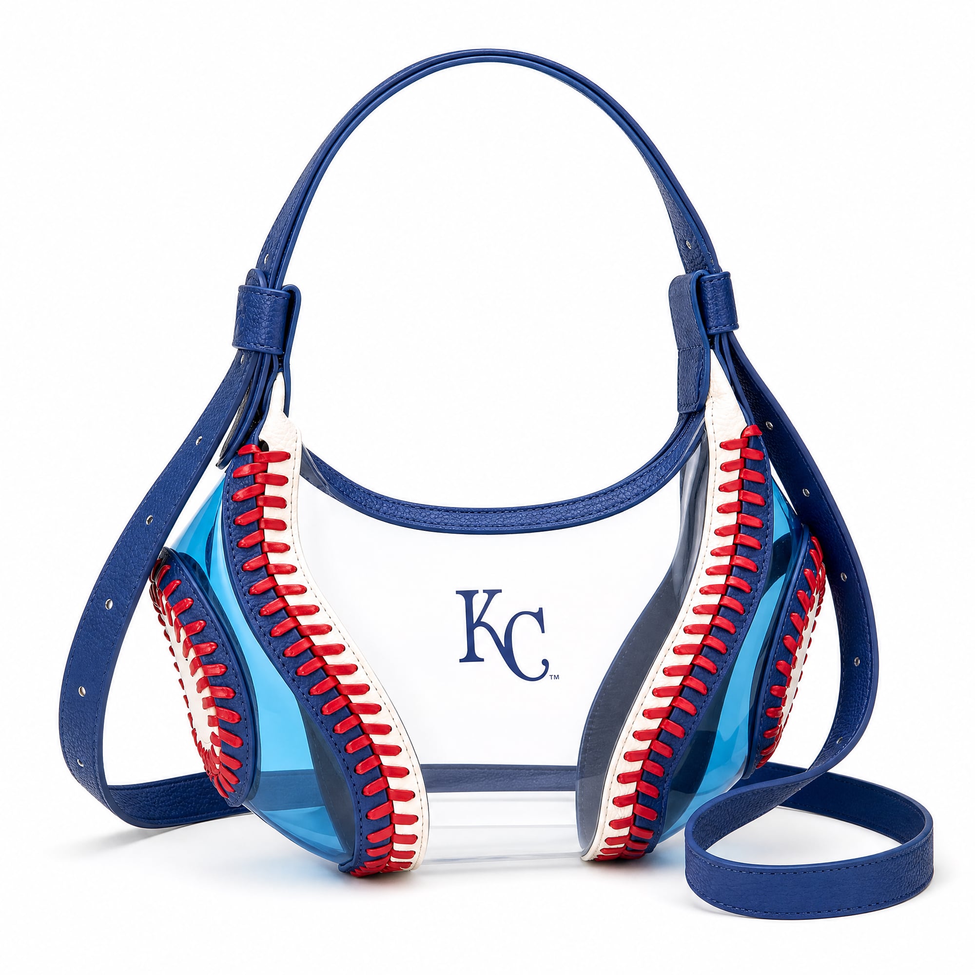 Montana West Kansas City Royals Clear Slouchy Shoulder Bag