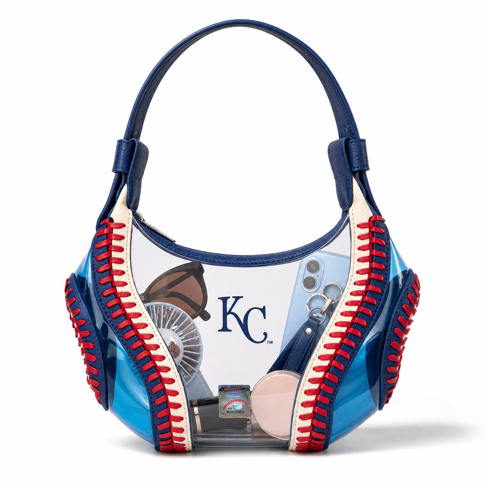 Montana West Kansas City Royals Clear Slouchy Shoulder Bag