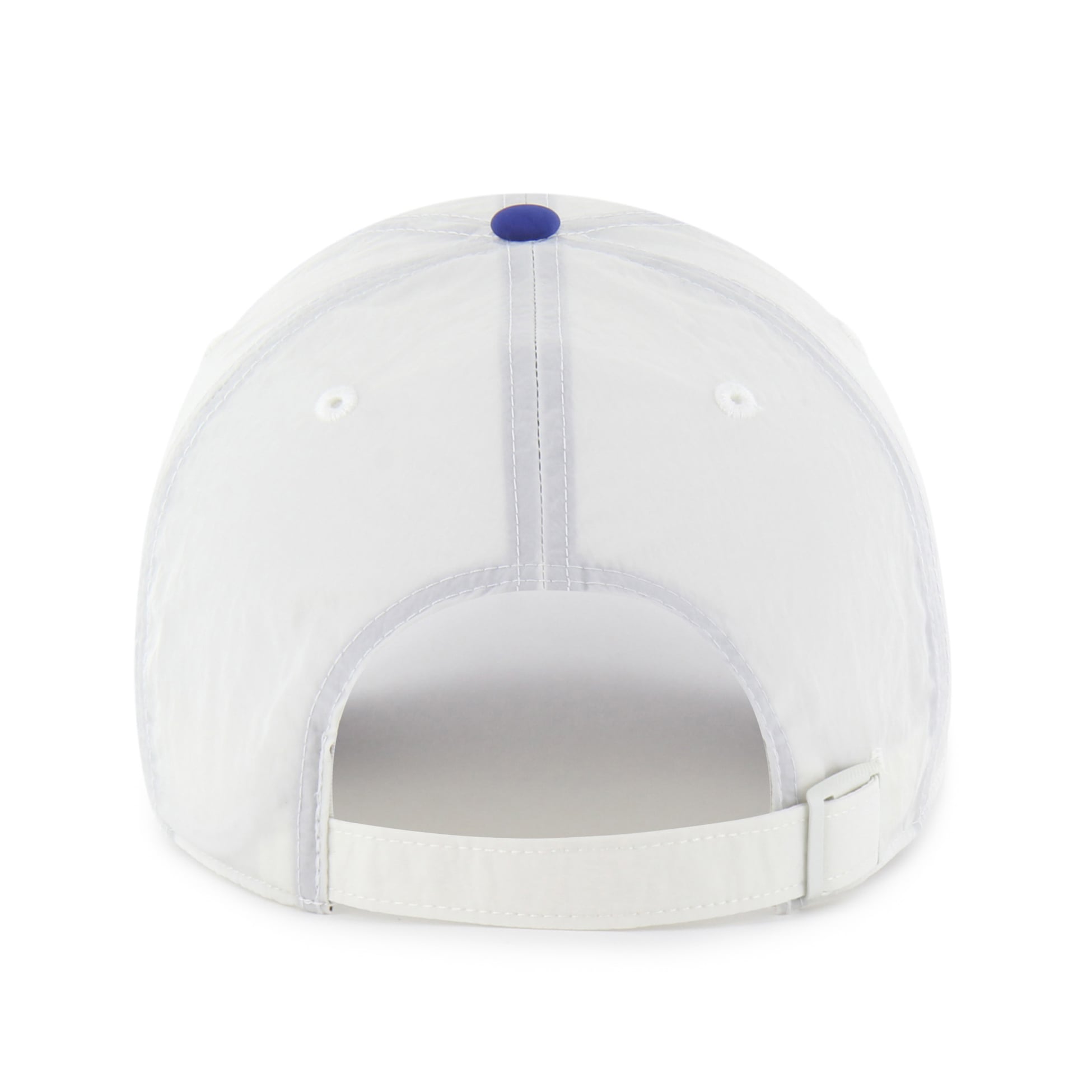 Casquette unisexe ajustable '47 blanche/bleu roi Kansas City Royals Modernia Clean Up