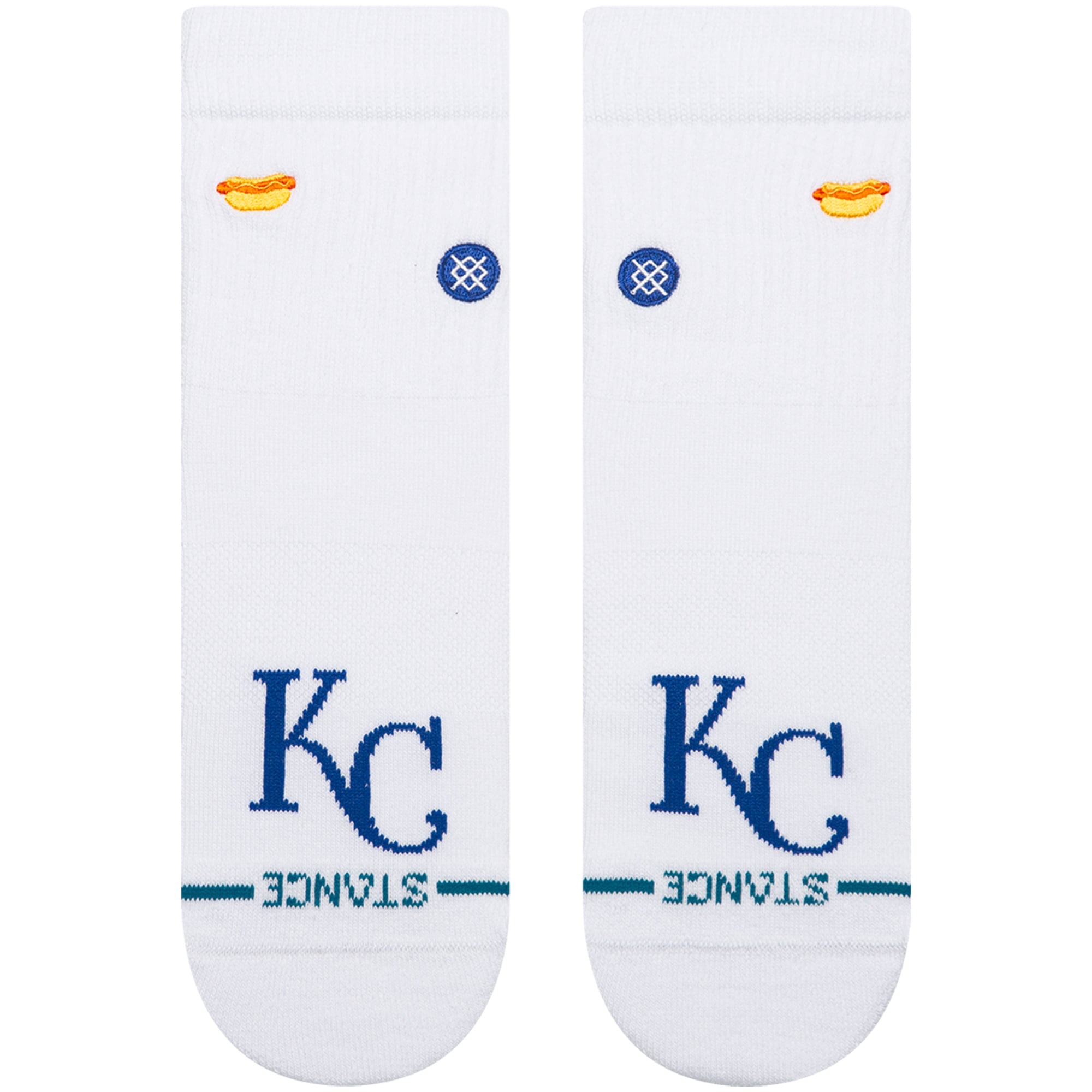 Unisex Stance White Kansas City Royals Hot Dog Quarter Socks