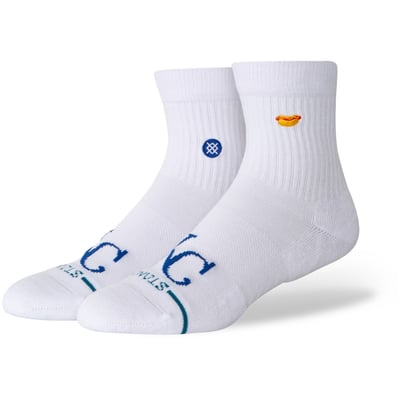 Kansas City Royals Stance Unisex Hot Dog Quarter Socks - White