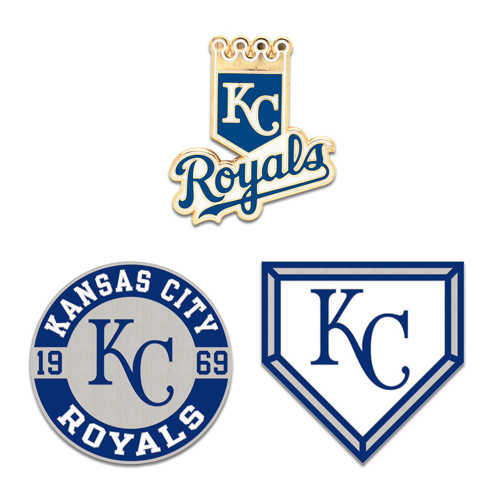 Ensemble de trois pin de collection WinCraft Kansas City Royals