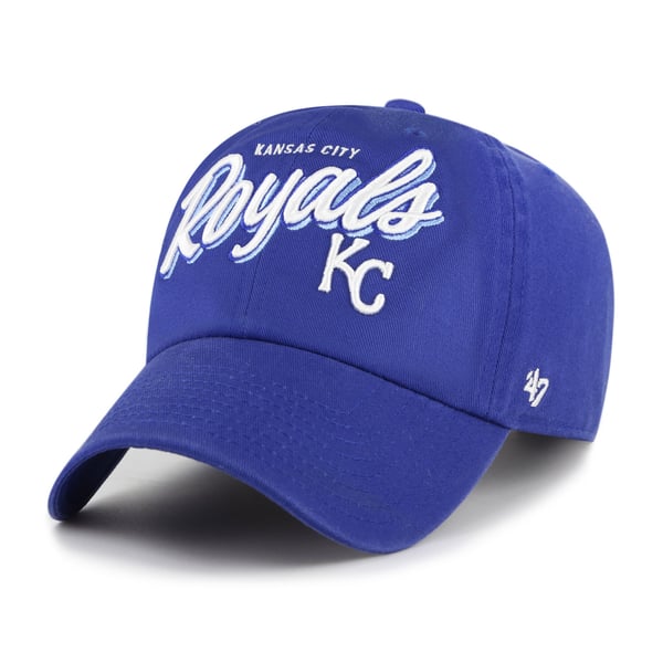 47 Brand MLB Kansas City Royals Women\'s Baseball Cap Kansas City Royals 47 Womens LIGHT BLUE Sparkle Clean Up  main image 4