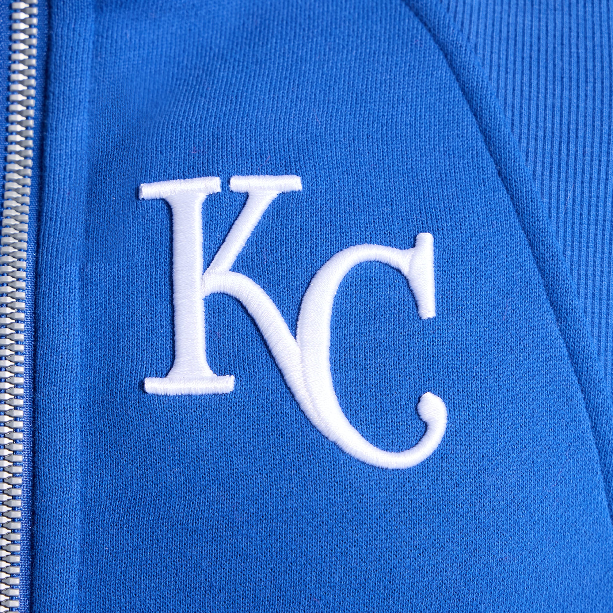 Sweat à capuche zippé oversize demi-hauteur Lululemon Cyber ​​Blue Kansas City Royals pour femme