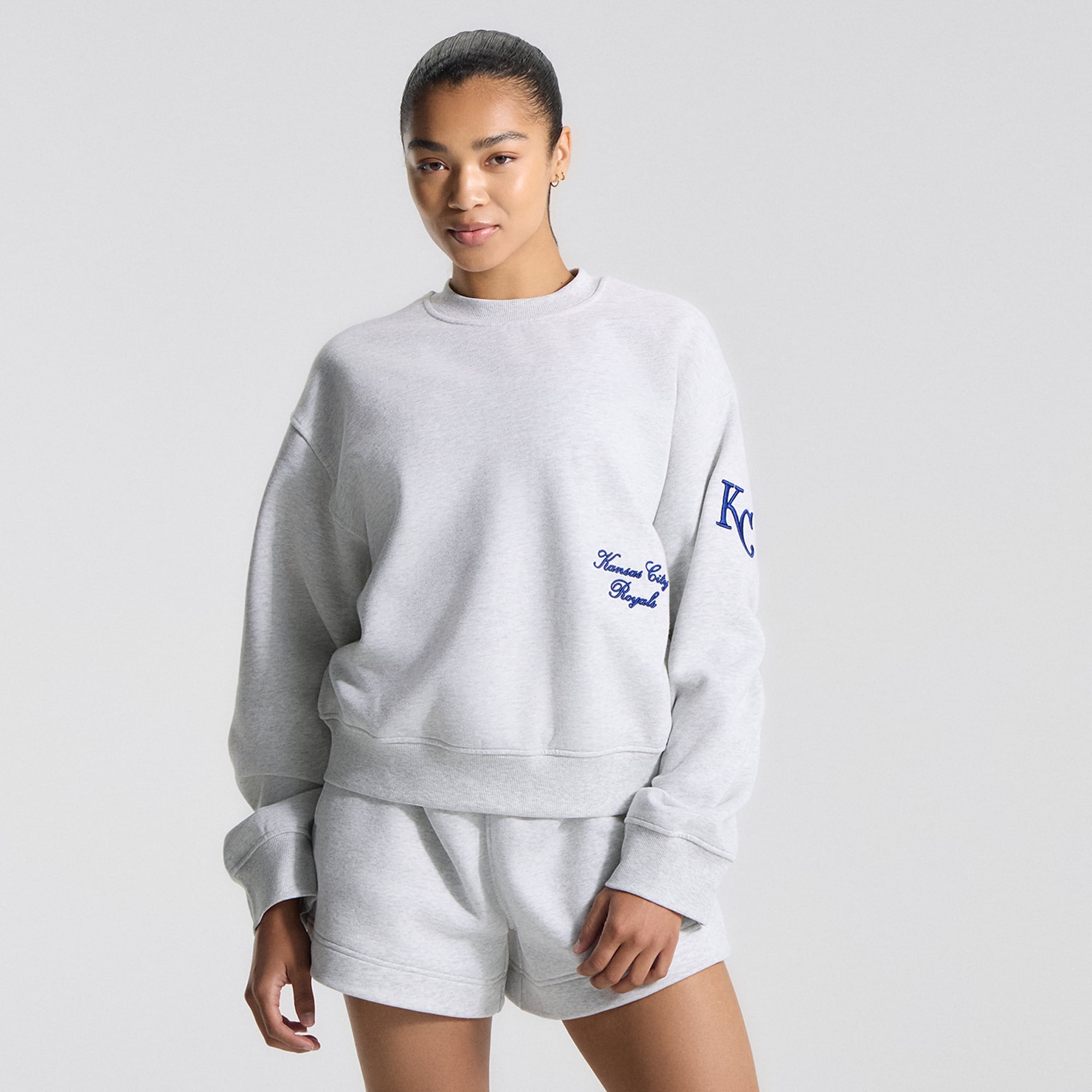 Pull Steady State oversize gris chiné pour femme de lululemon, coloris Kansas City Royals.