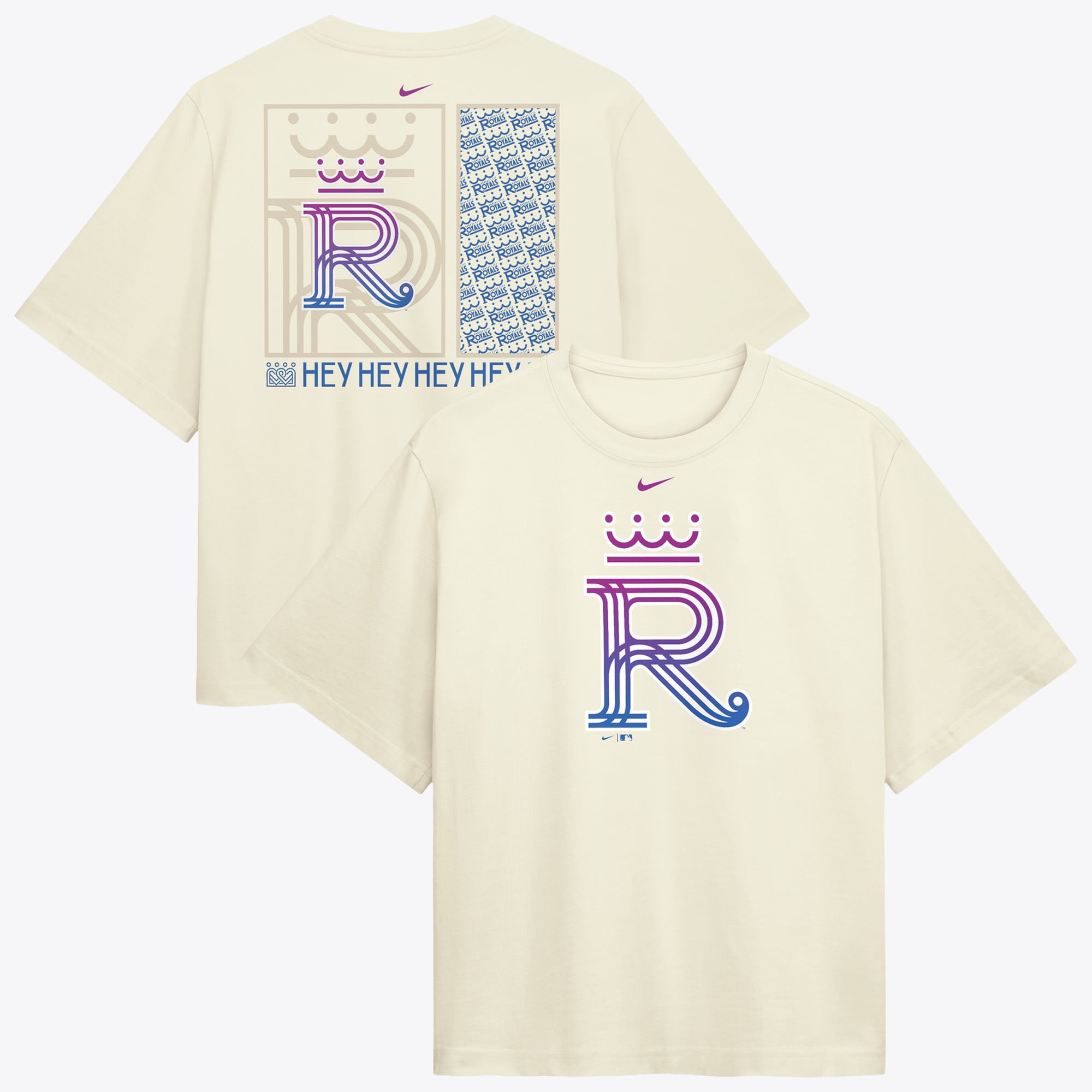 Women's Nike Cream Kansas City Royals Premium Essentials Relaxed Boxy T-Shirt