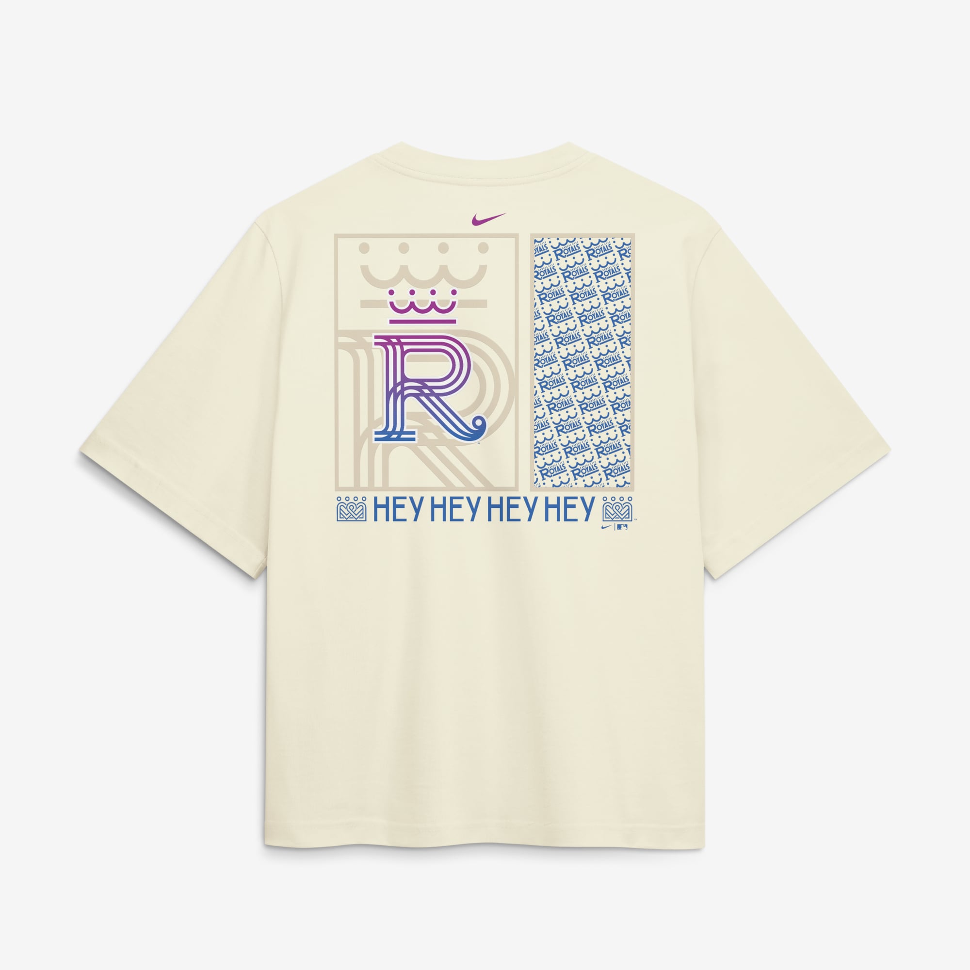 Women's Nike Cream Kansas City Royals Premium Essentials Relaxed Boxy T-Shirt