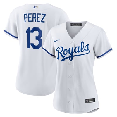 Salvador Perez Kansas City Royals Nike Women's Home Replica Jersey - White