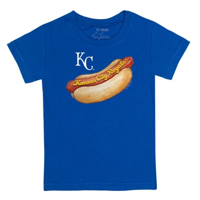 Kansas City Royals Tiny Turnip Youth Hot Dog T-Shirt - Royal