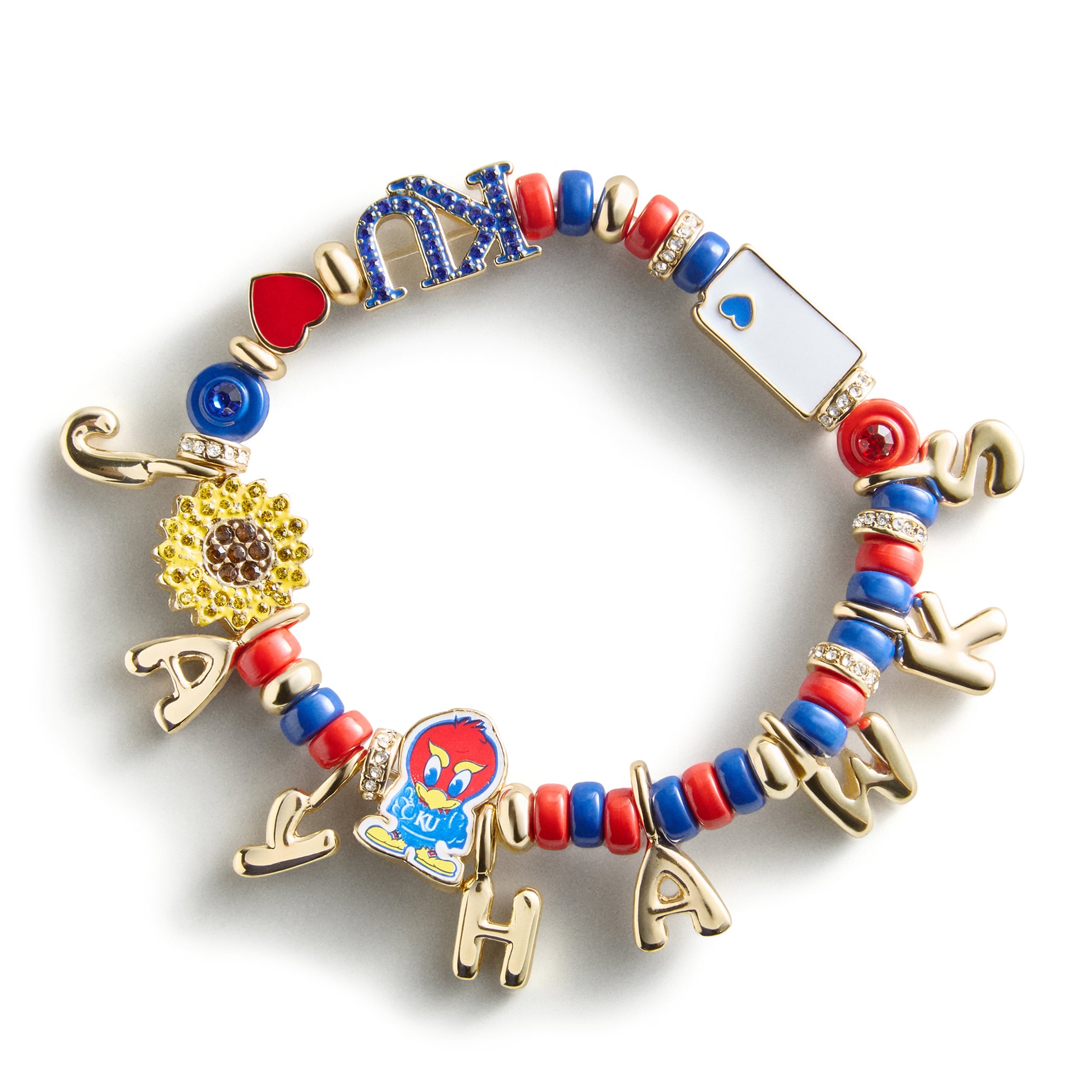 BaubleBar Kansas Jayhawks Motif Slogan Bracelet