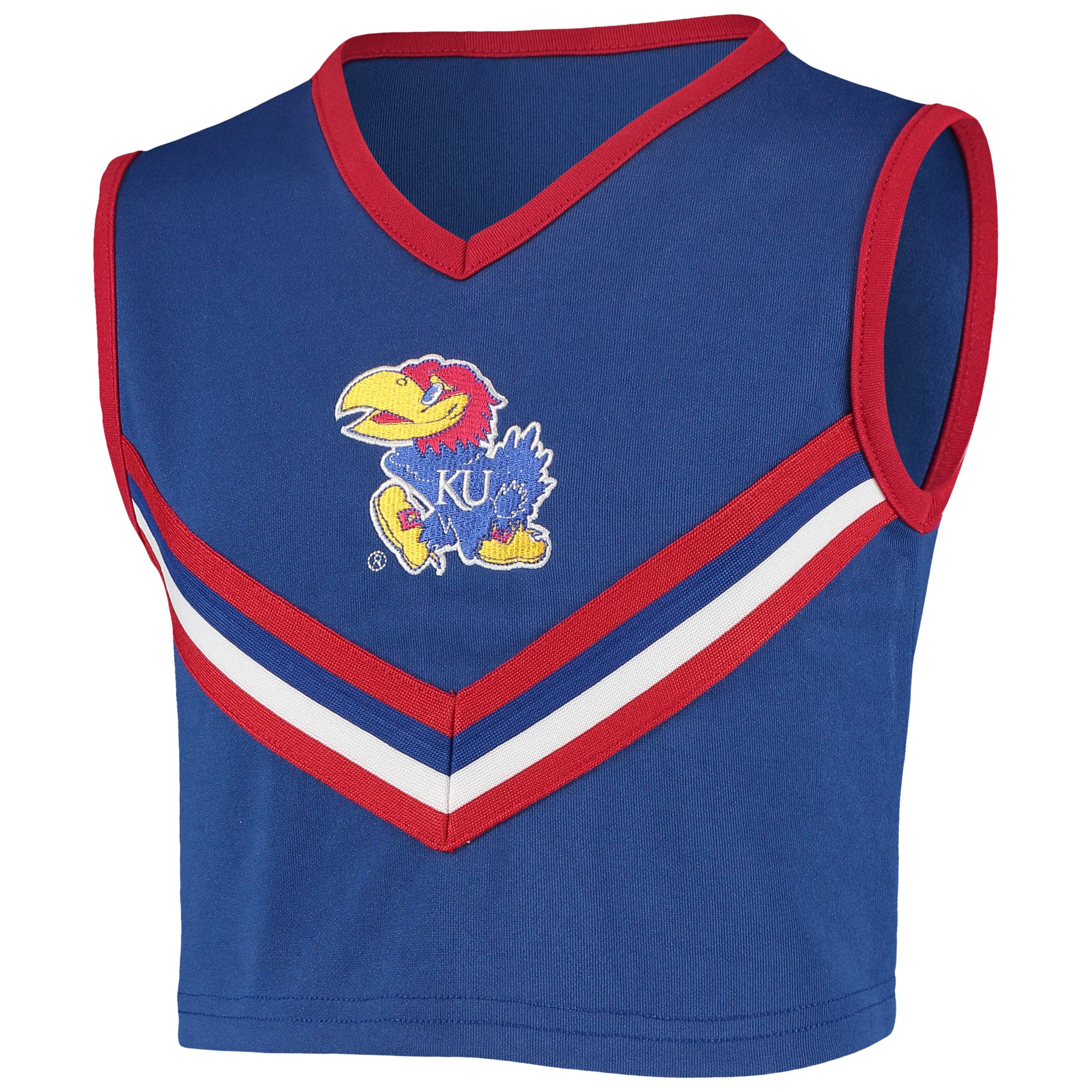 Ensemble de cheerleading deux pièces Little King Royal Kansas Jayhawks pour filles