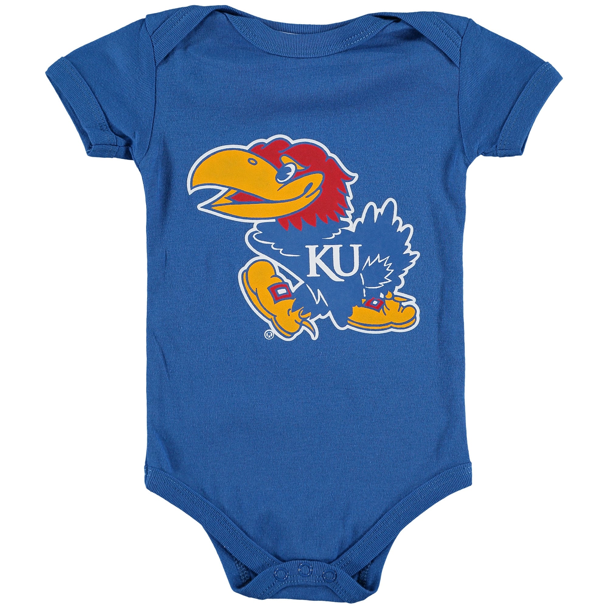 Body bébé Two Feet Ahead Royal Kansas Jayhawks à grand logo