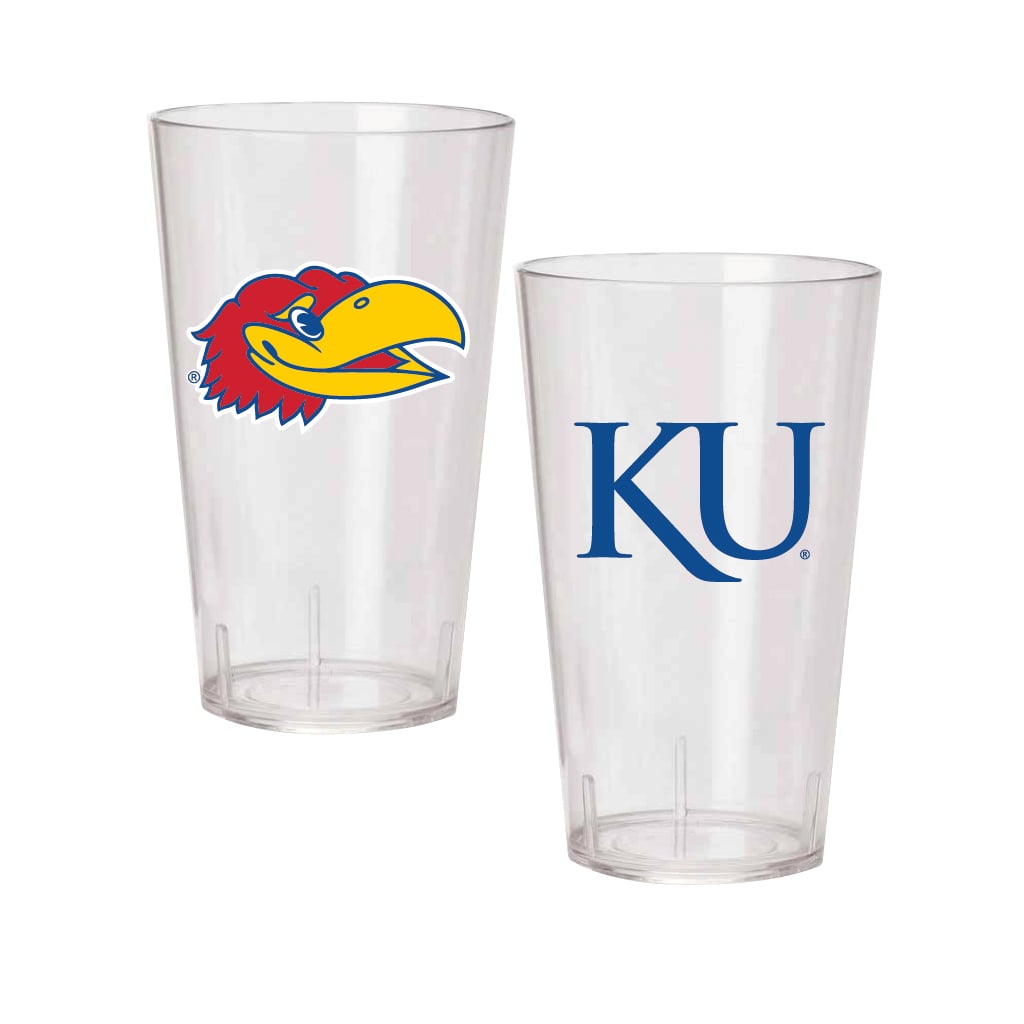 Kansas Jayhawks 24oz. Two-Pack Tritan Tumbler Set