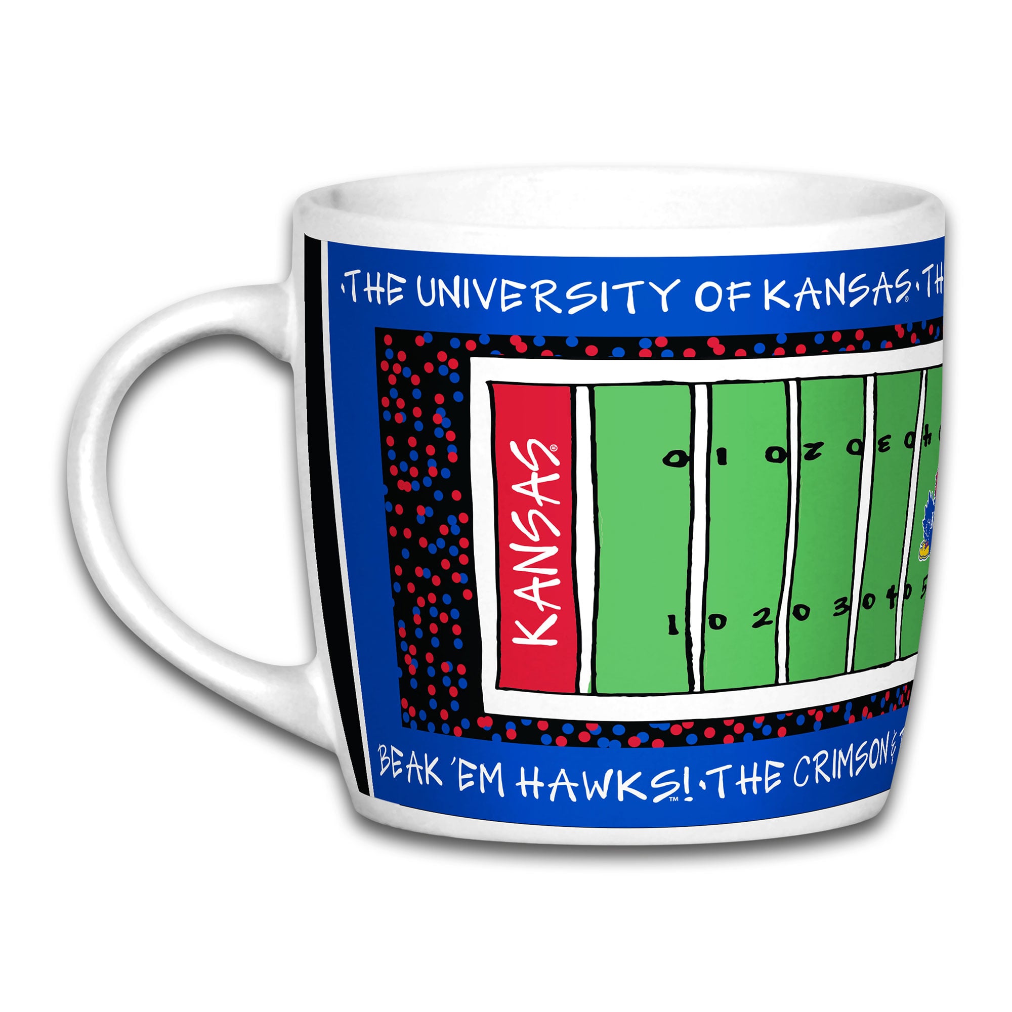 Mug de stade Kansas Jayhawks de 887 ml (30 oz).