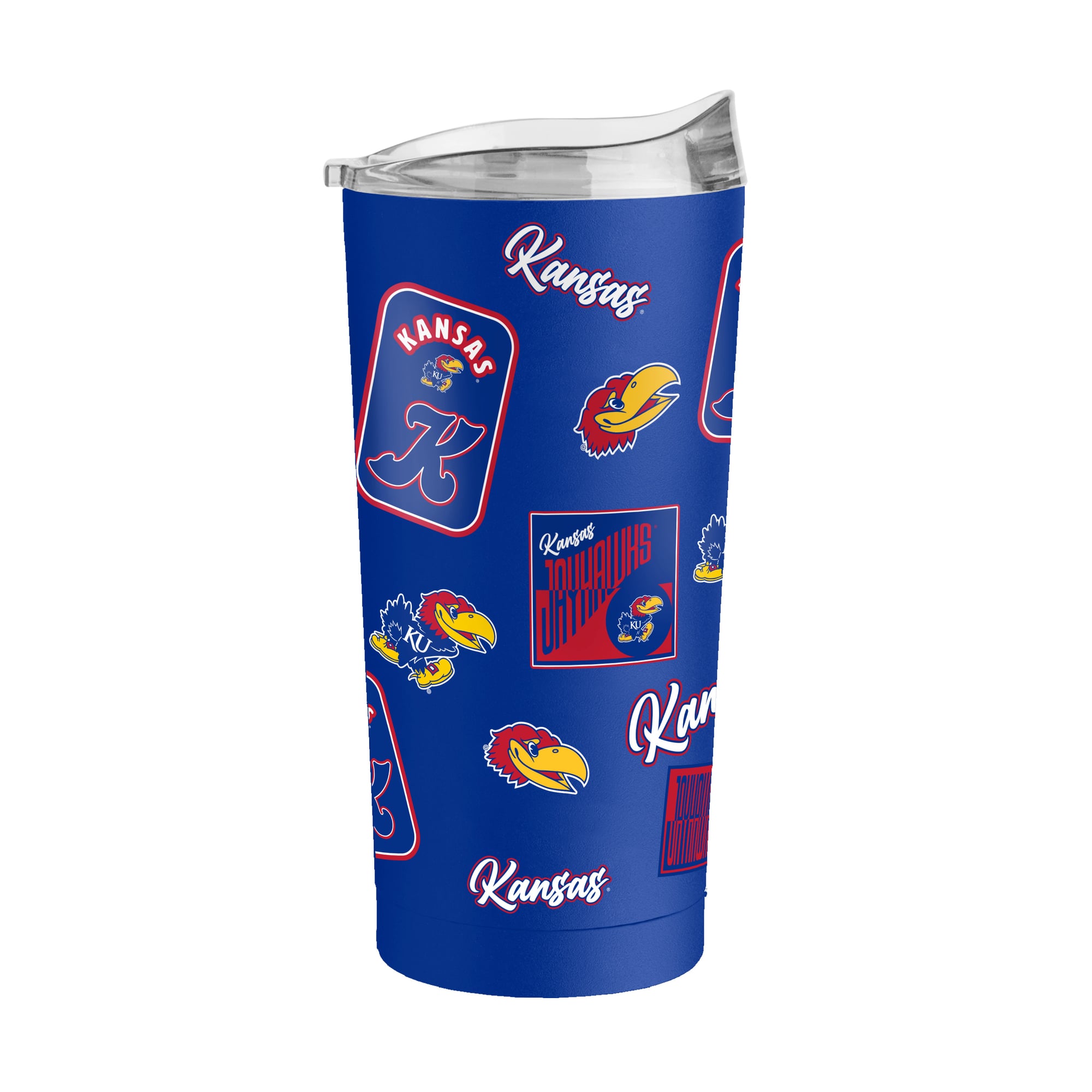 Logo Brands  Kansas Jayhawks 20oz. Dreamweave Powder Coat Tumbler