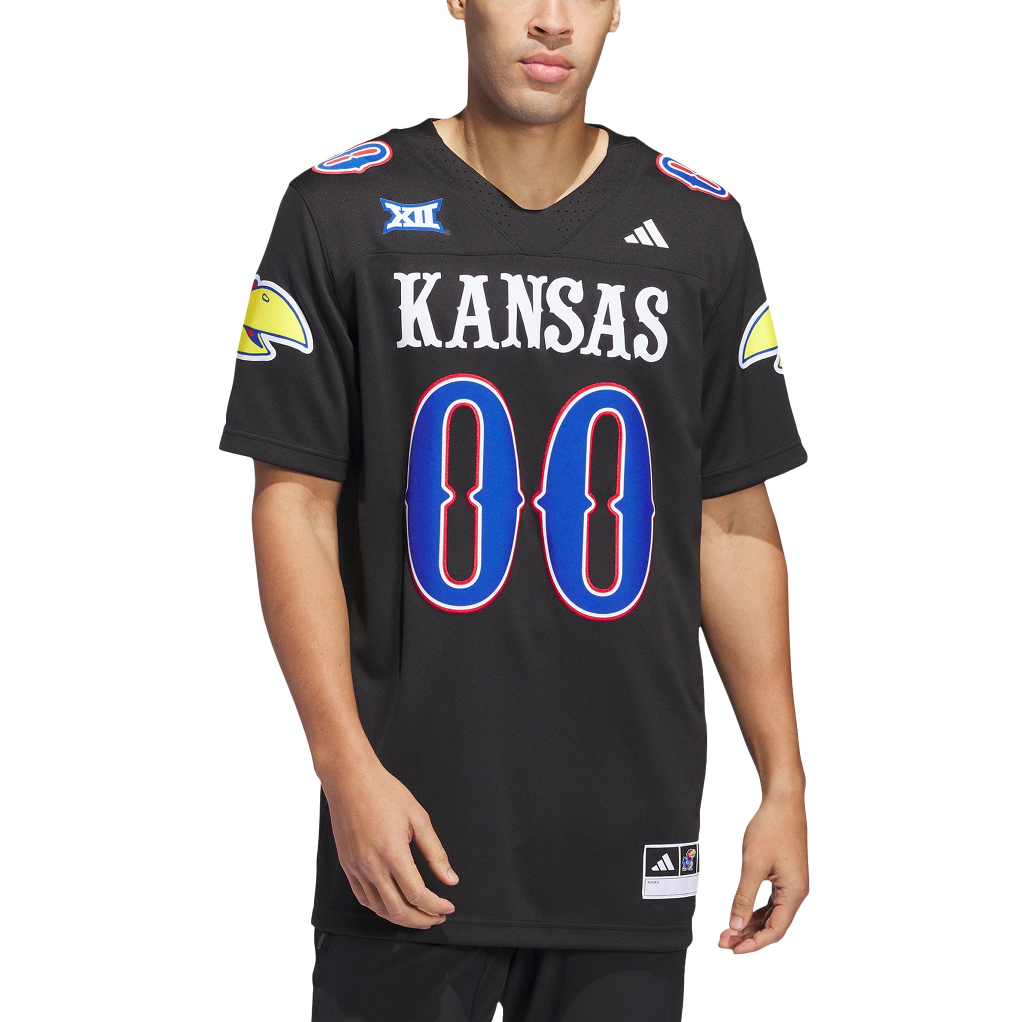 Men's adidas #00 Red Kansas Jayhawks  Alternate Premier Jersey