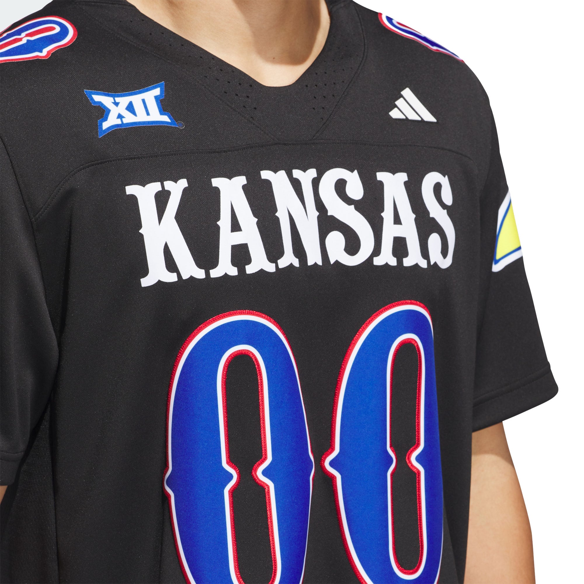 Men's adidas #00 Red Kansas Jayhawks  Alternate Premier Jersey