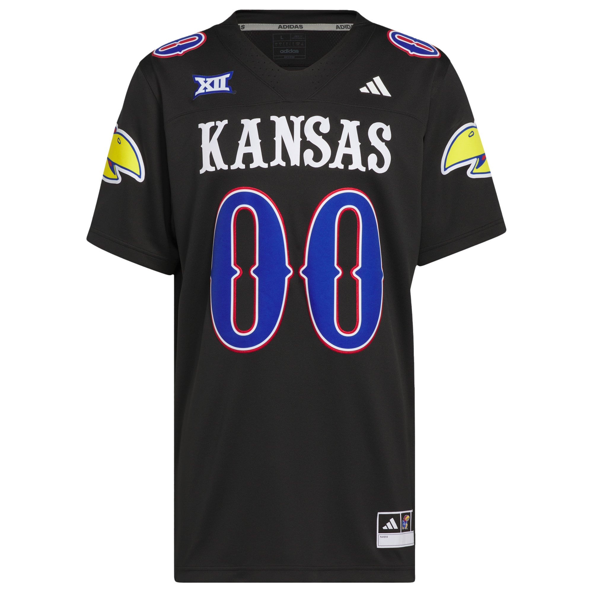 Men's adidas #00 Red Kansas Jayhawks  Alternate Premier Jersey