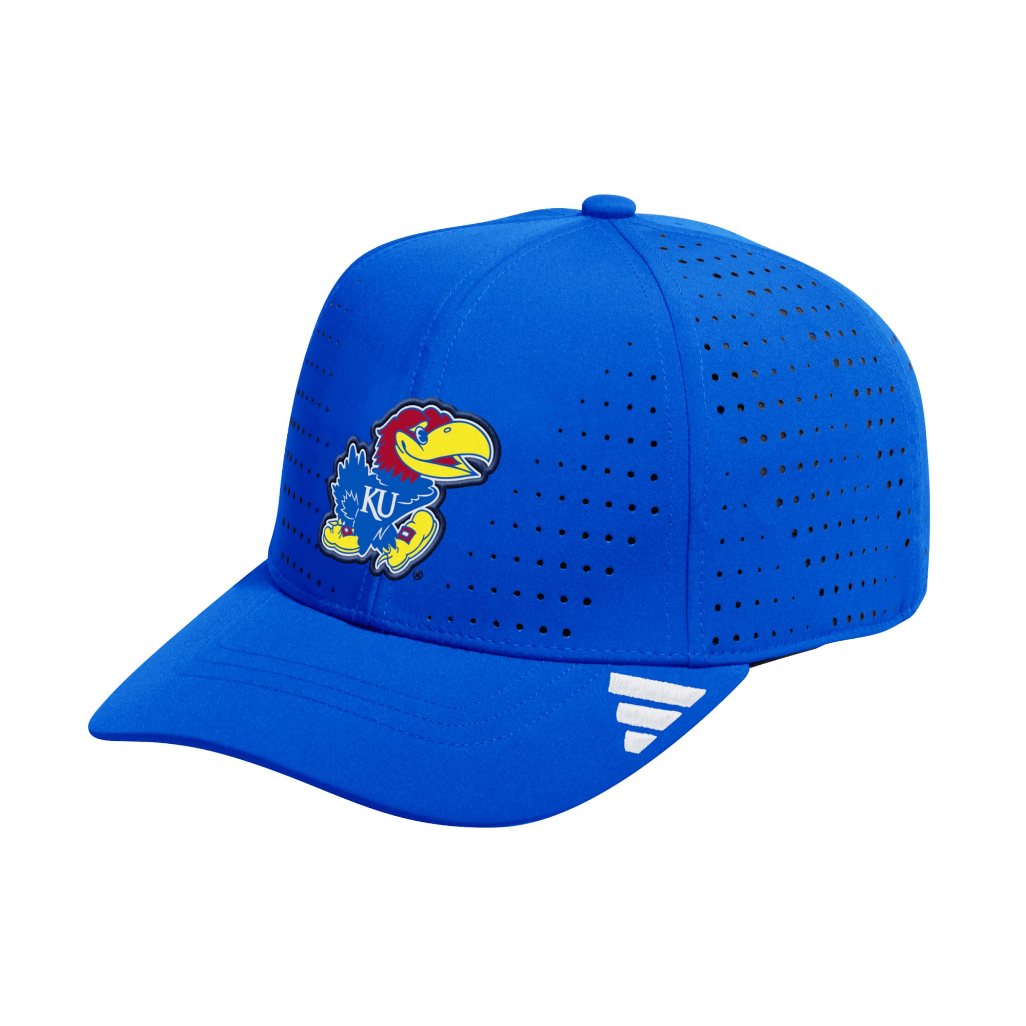 Casquette ajustable adidas Royal Kansas Jayhawks pour homme