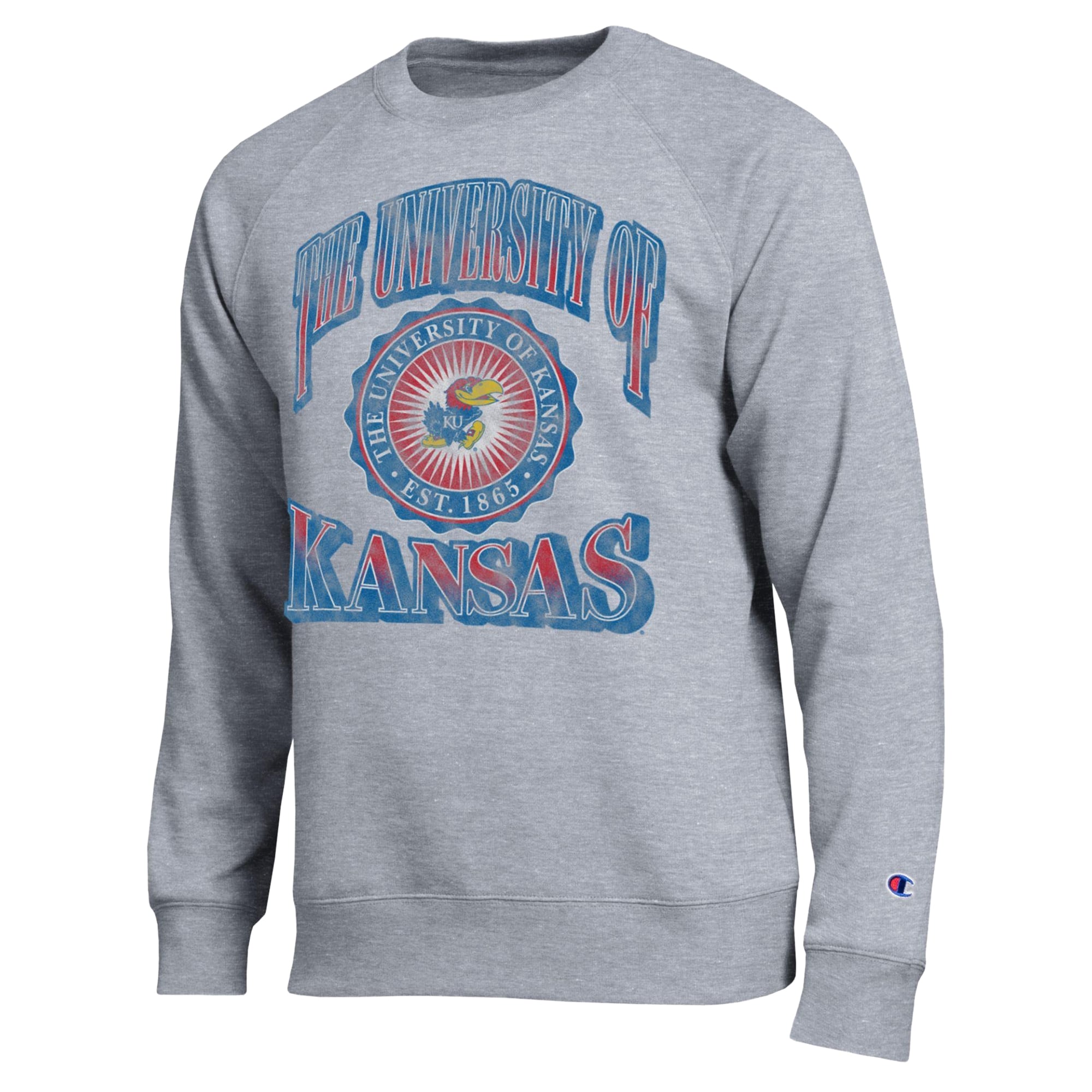 Men's Champion Heather Gray Kansas Jayhawks All-Star Sweatshirt