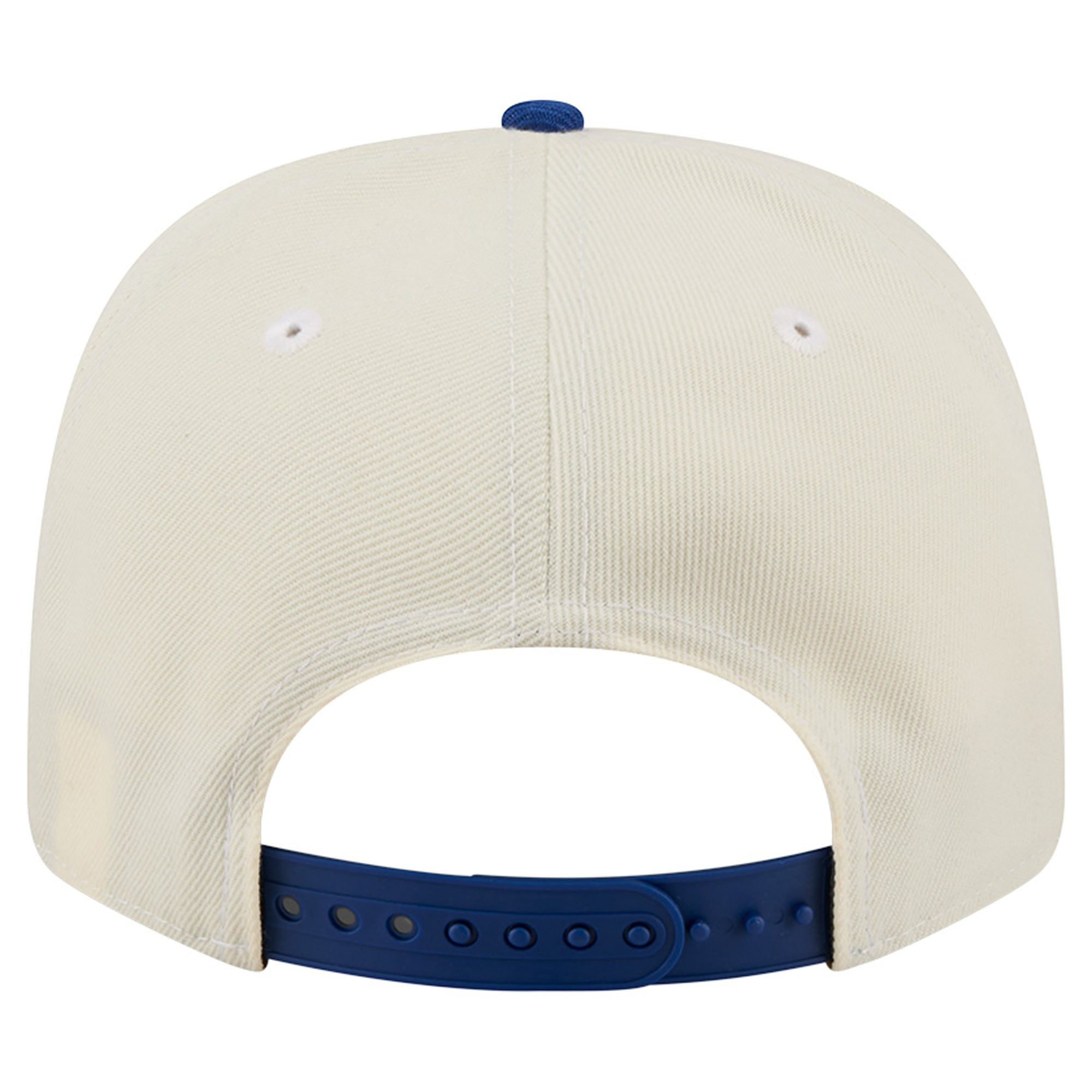 Men's New Era Cream/Royal Kansas Jayhawks America's 250th 9SEVENTY Adjustable Hat
