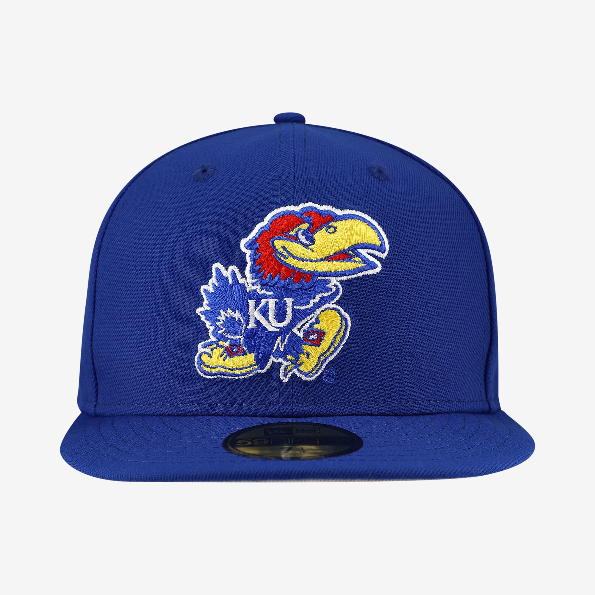 Casquette ajustée New Era Royal Kansas Jayhawks Core 59FIFTY pour homme
