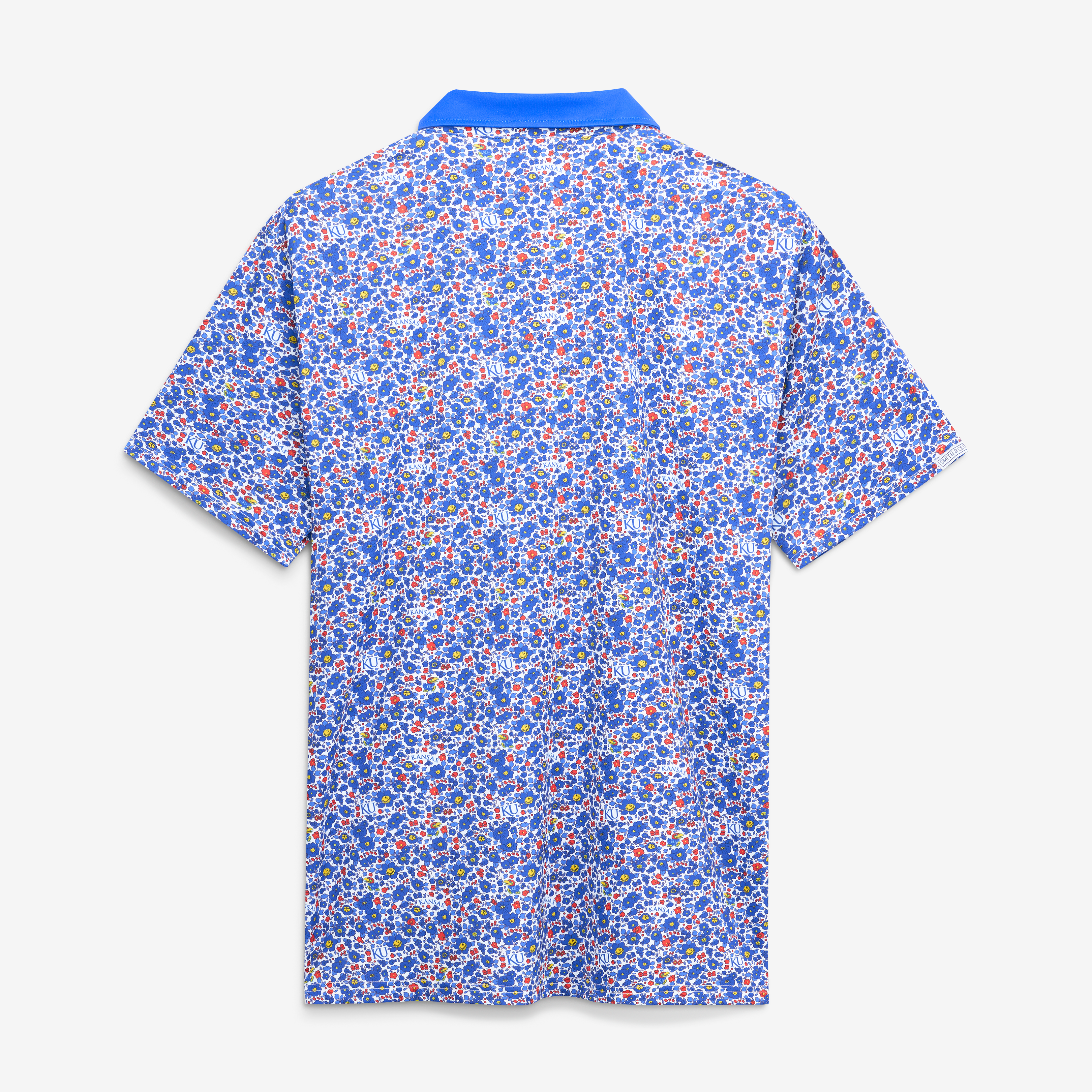 Polo Teddy Smith & Quinn Royal Kansas Jayhawks Poppies pour homme