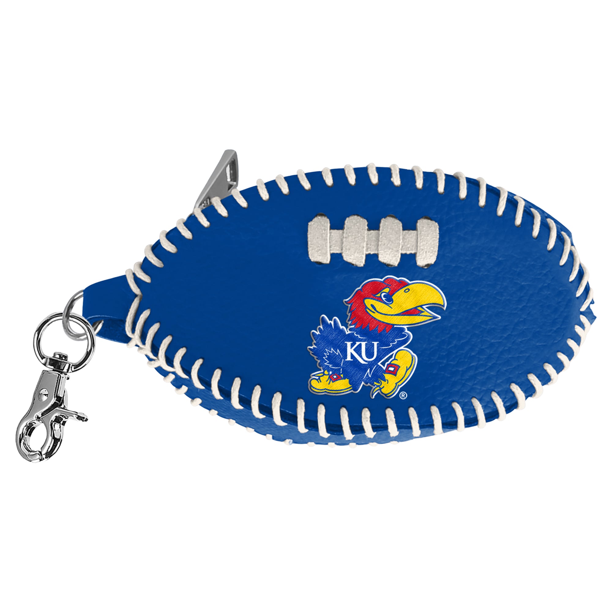 Porte-clés de sac de football américain Montana West Kansas Jayhawks