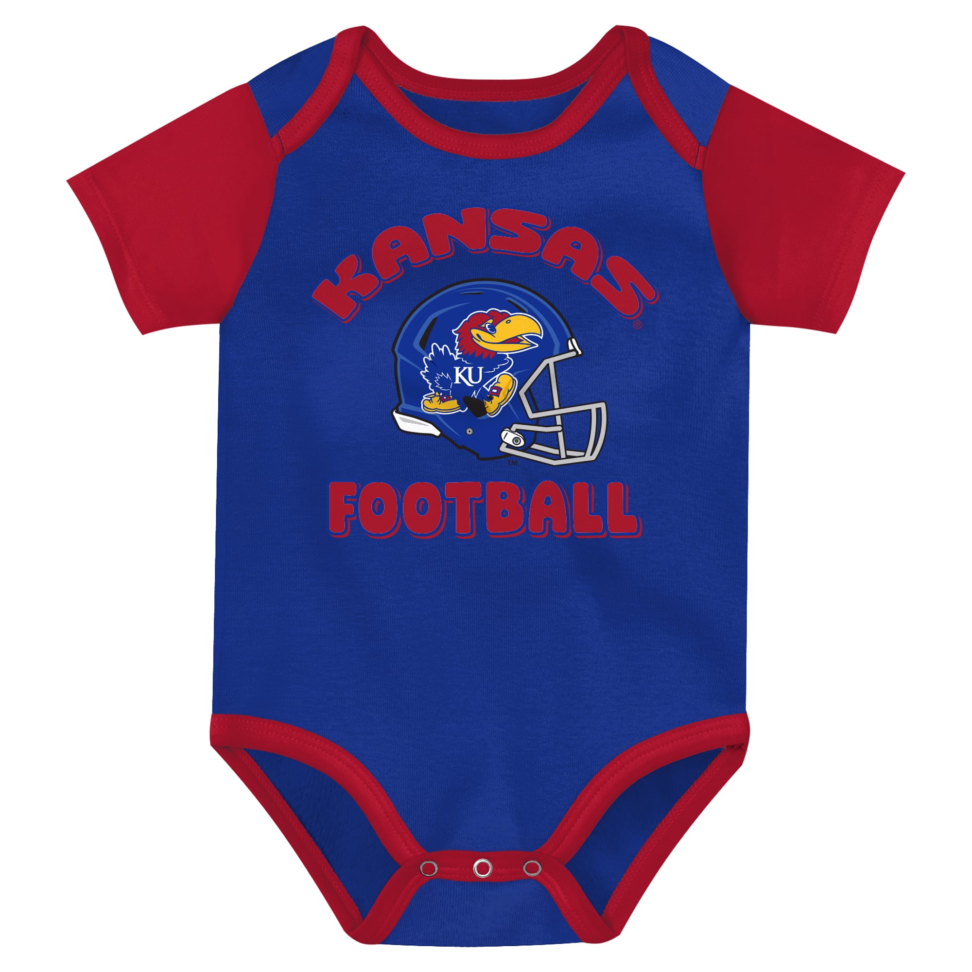 Newborn Outerstuff Royal Kansas Jayhawks Star Player Three-Piece Bodysuit Set