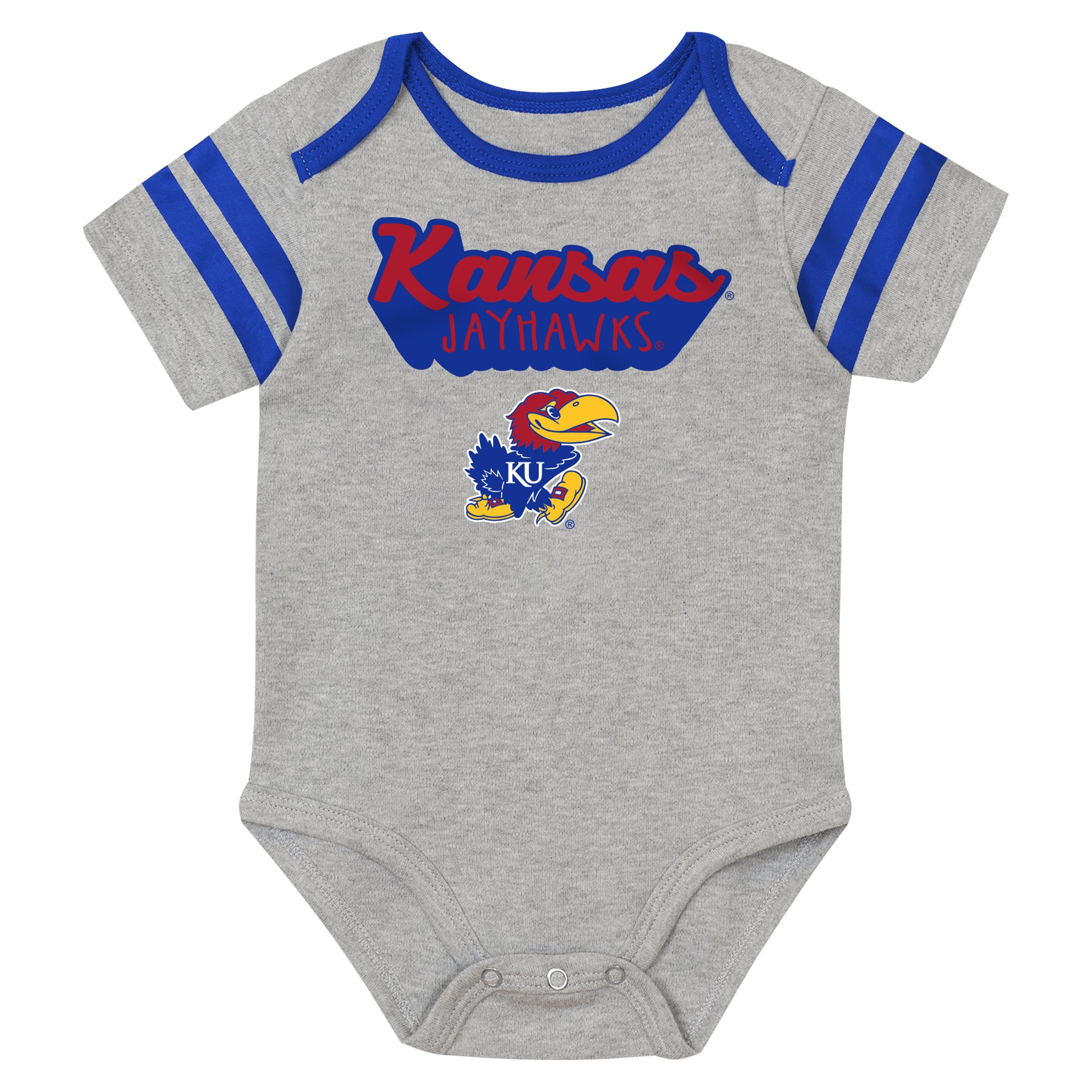 Newborn Outerstuff Royal Kansas Jayhawks Star Player Three-Piece Bodysuit Set
