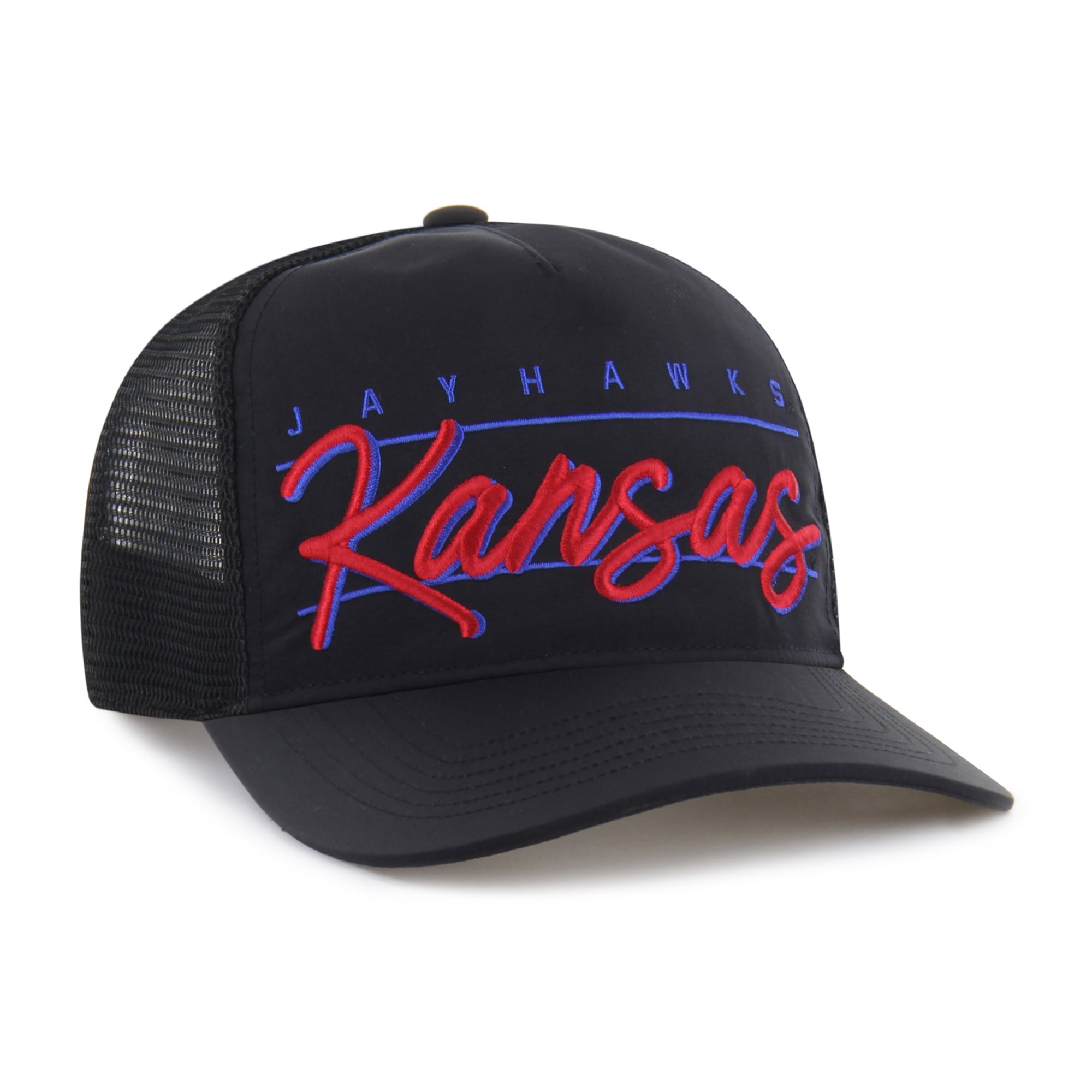 Casquette unisexe '47 Black Kansas Jayhawks brrr° Condor Mesh Hitch ajustable