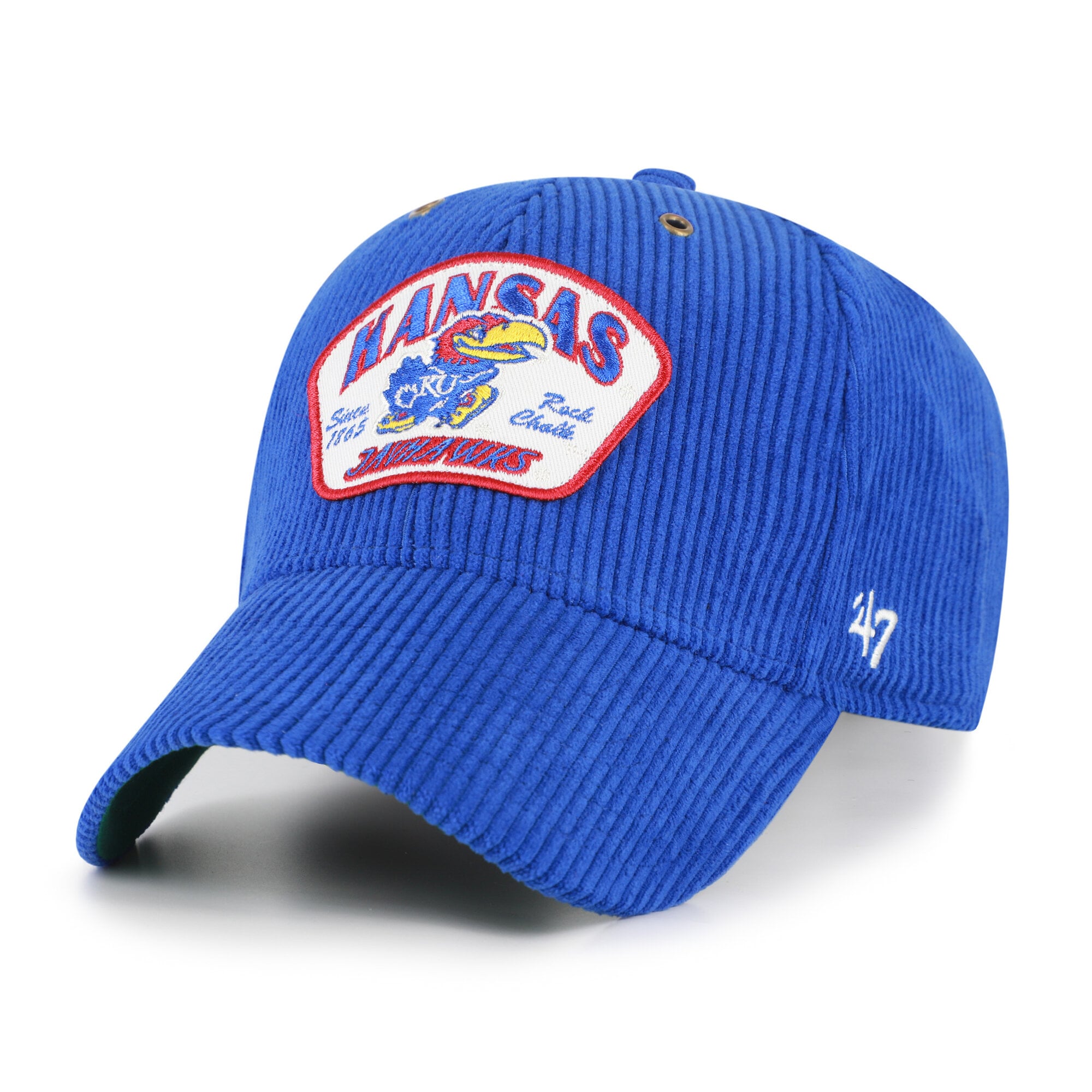 Casquette unisexe ajustable '47 Royal Kansas Jayhawks Accordia en velours côtelé MVP