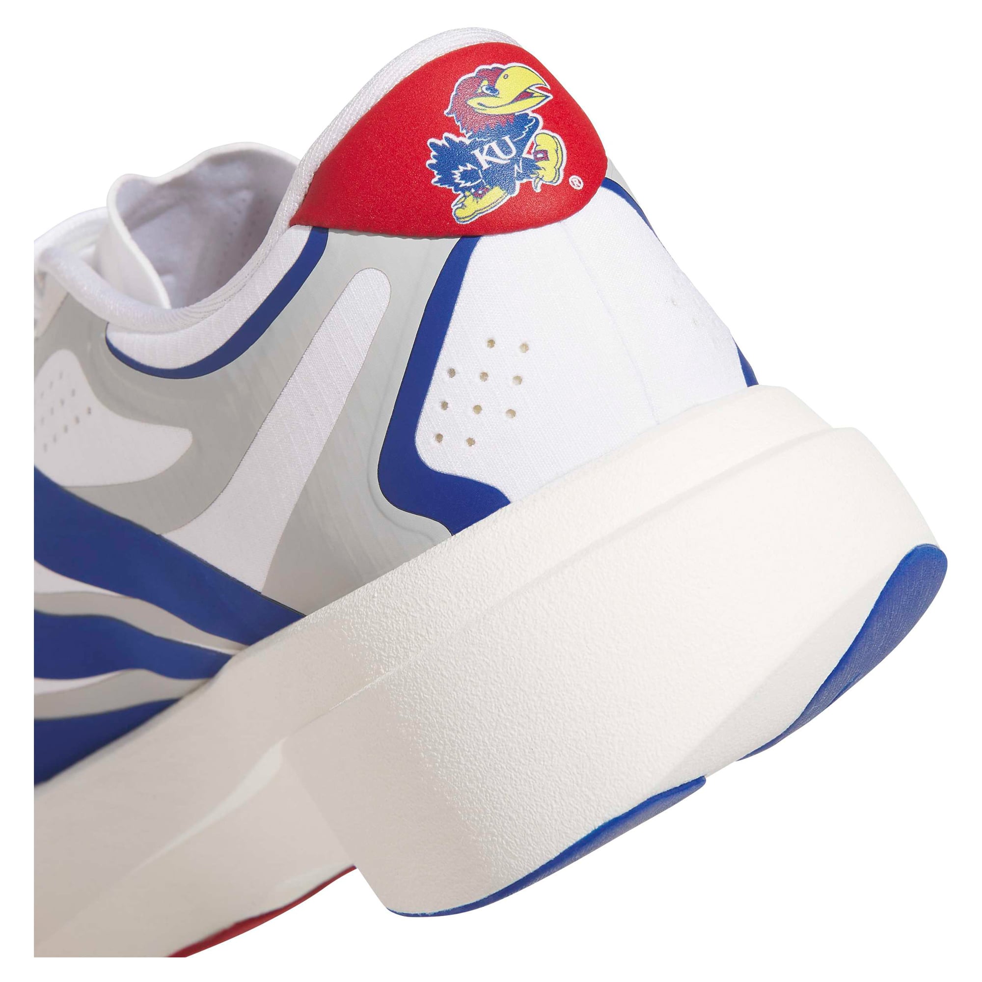 Unisex adidas White Kansas Jayhawks Adizero EVO SL EXO Sneakers