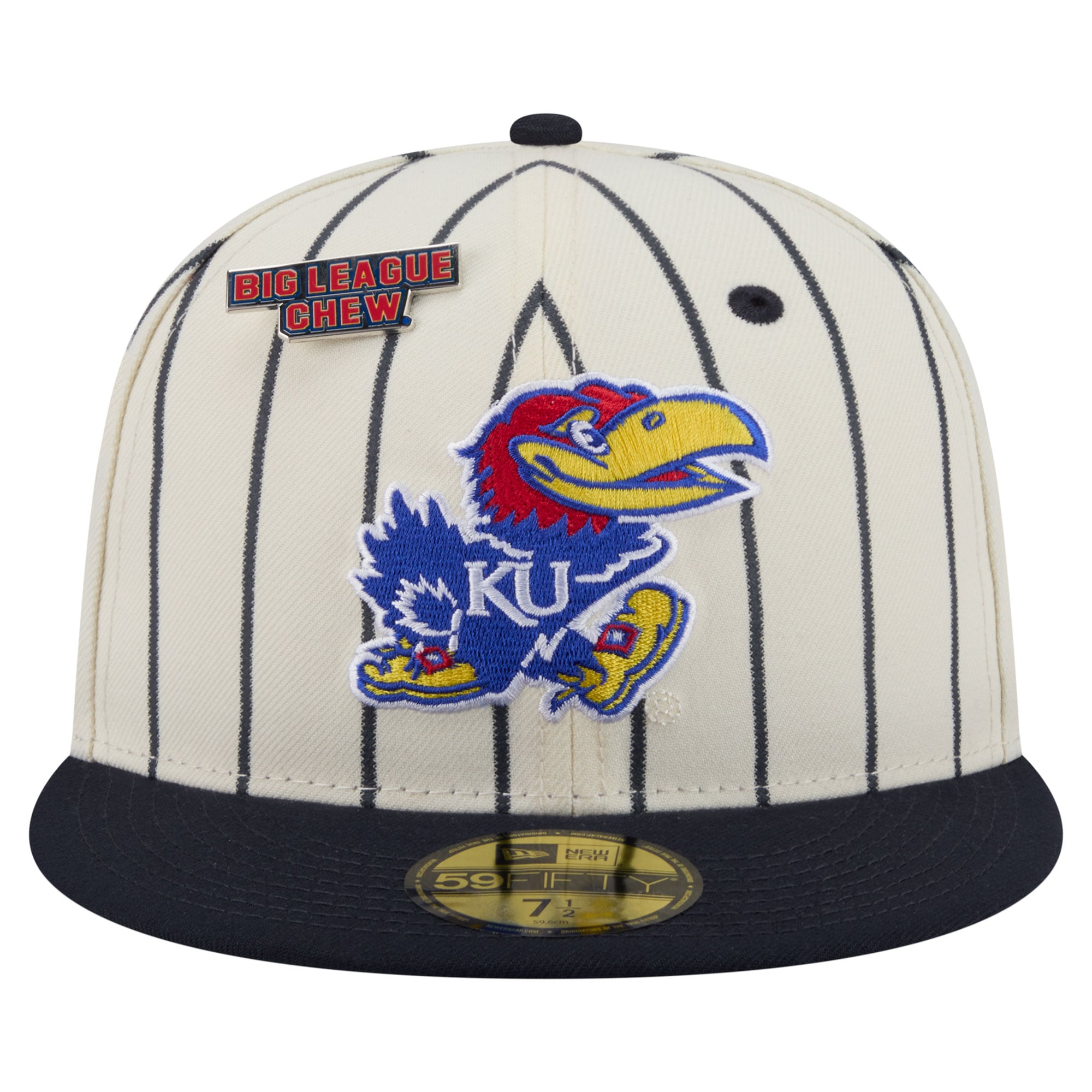Unisex New Era White Kansas Jayhawks x Big League Chew 59FIFTY Fitted Hat