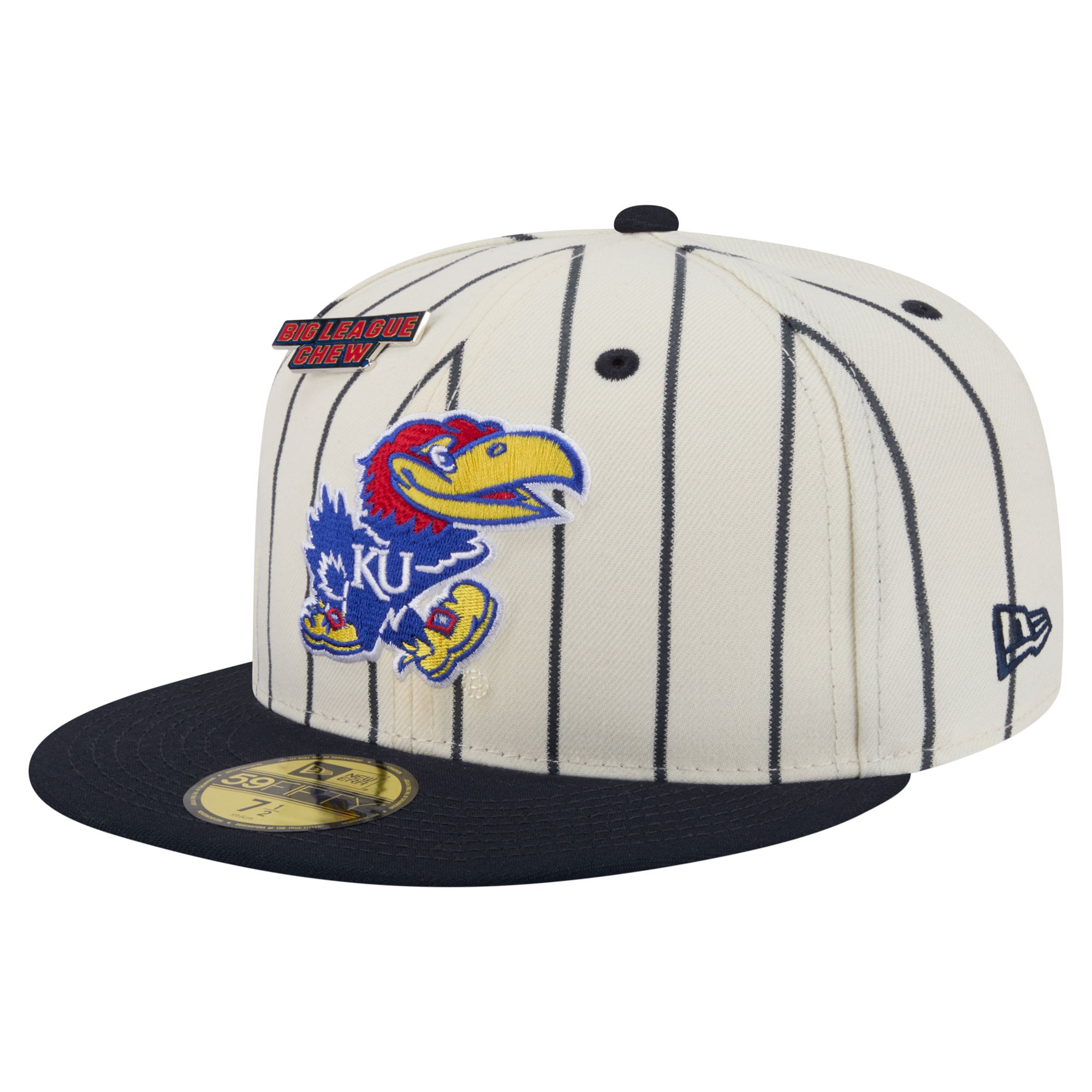 Unisex New Era White Kansas Jayhawks x Big League Chew 59FIFTY Fitted Hat
