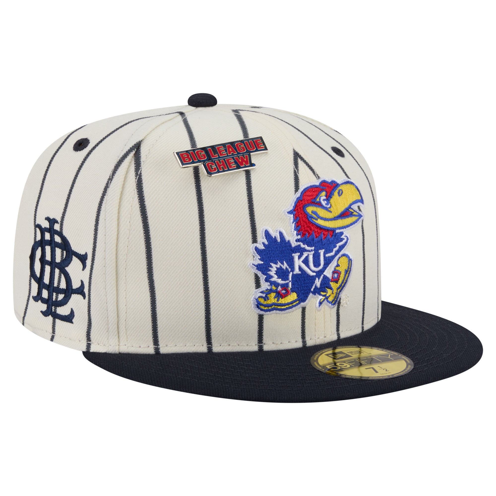 Unisex New Era White Kansas Jayhawks x Big League Chew 59FIFTY Fitted Hat