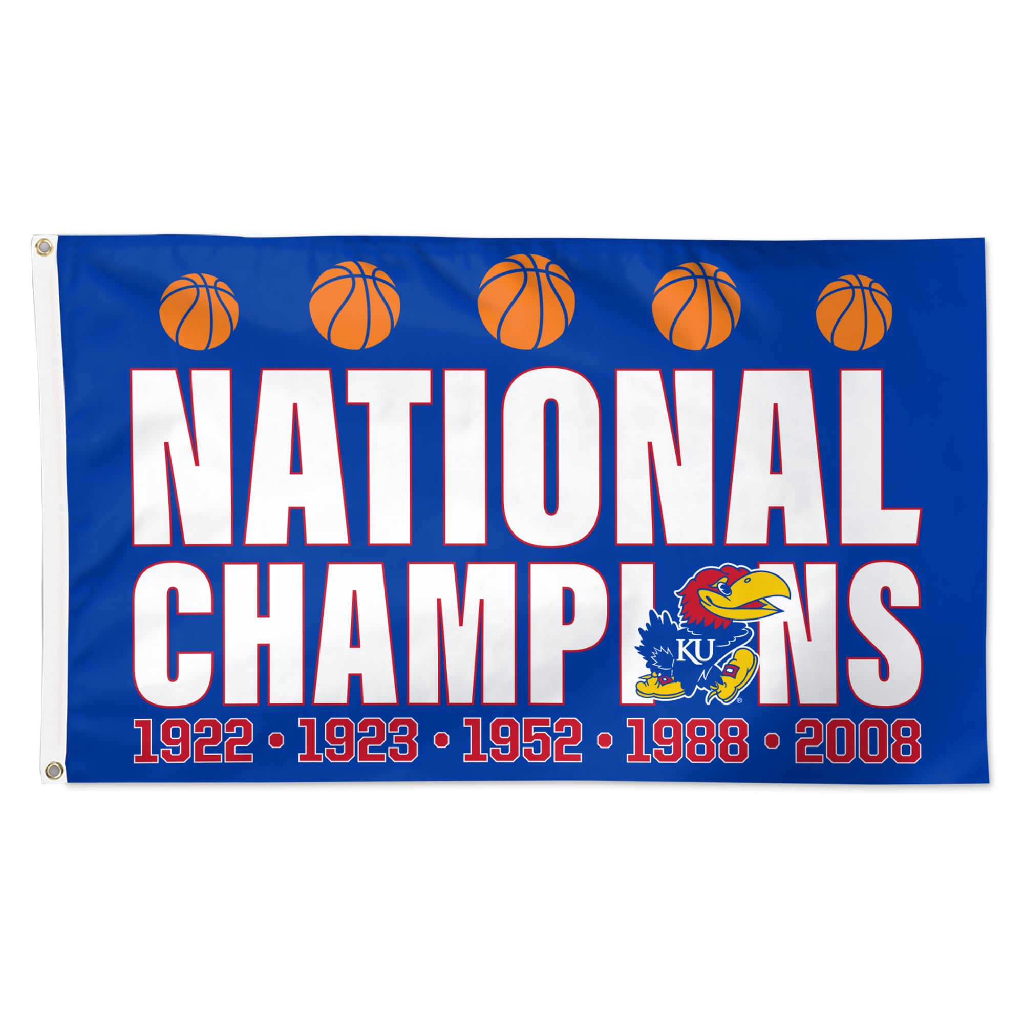WinCraft NCAA University Of Kansas Gartenflagge – 30,5 X 45,7 Cm, Doppelseitig, Outdoorgeeignet – Offiziell Lizenziert