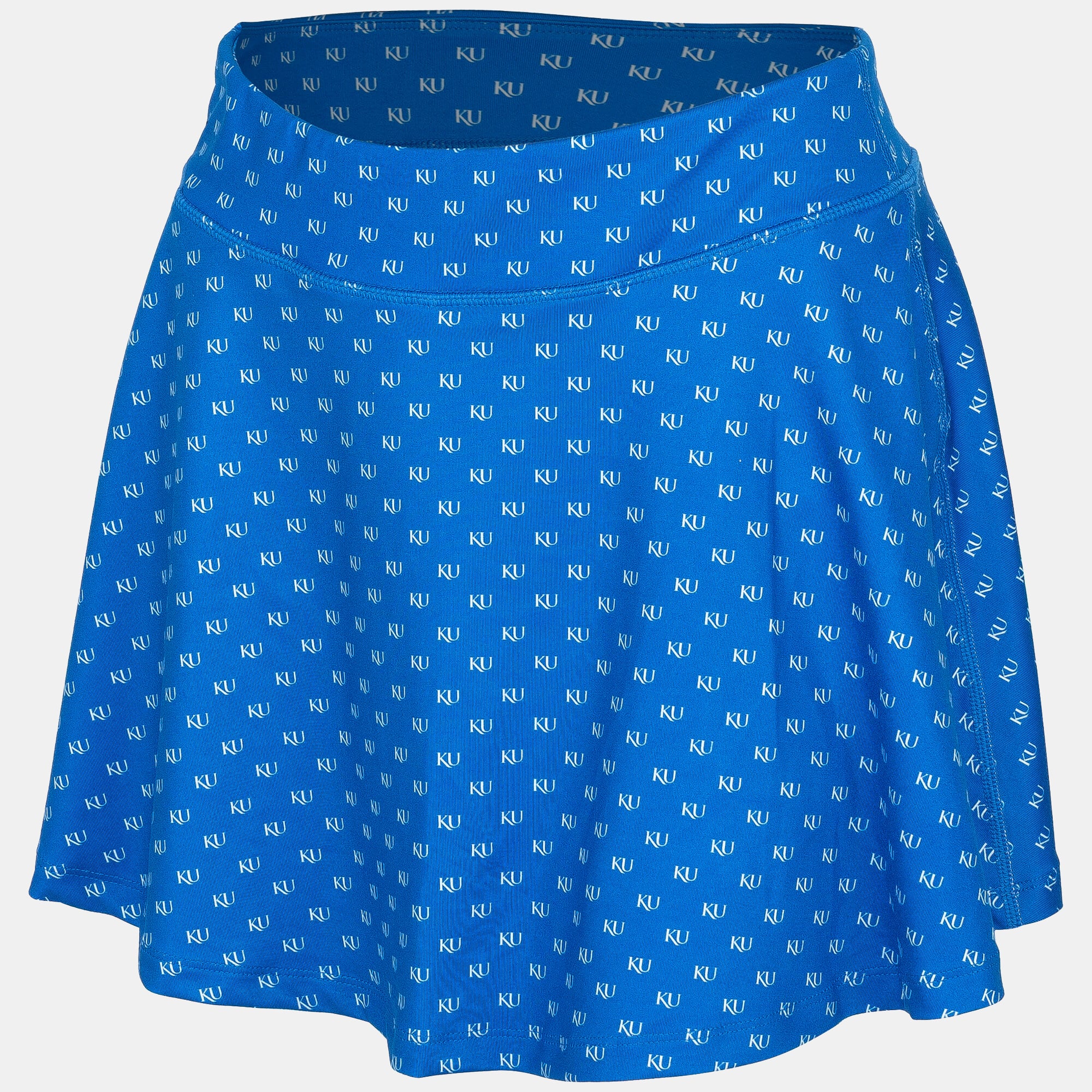 Women's ZooZatz Royal Kansas Jayhawks Allover Print Flowy Skort