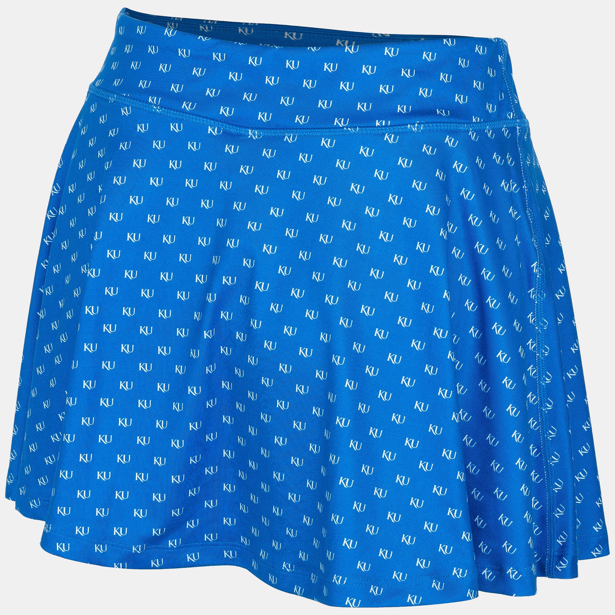 Women's ZooZatz Royal Kansas Jayhawks Allover Print Flowy Skort