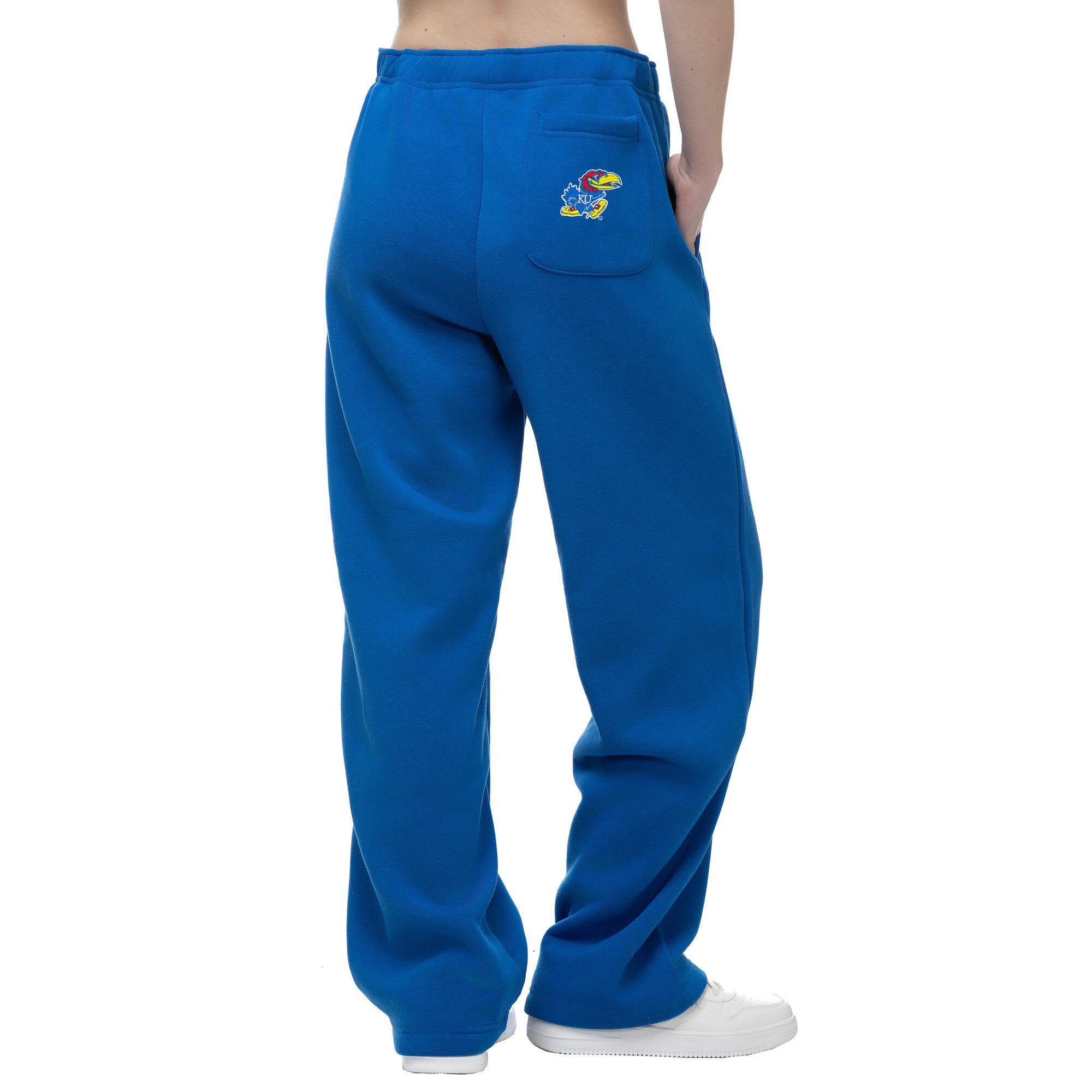 Women's ZooZatz  Royal Kansas Jayhawks Wordmark Fleece Sweatpants