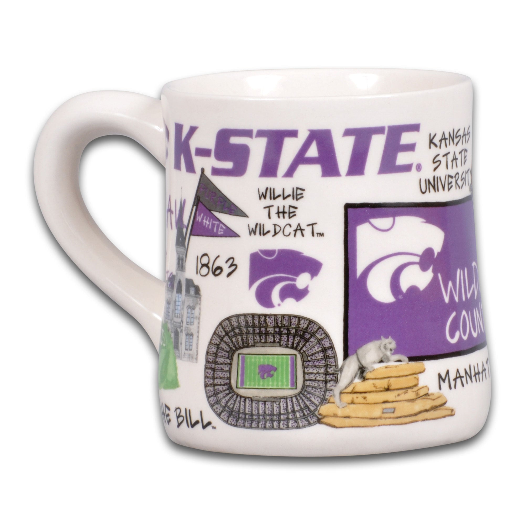 Mug en céramique Kansas State Wildcats Icon 20 oz.