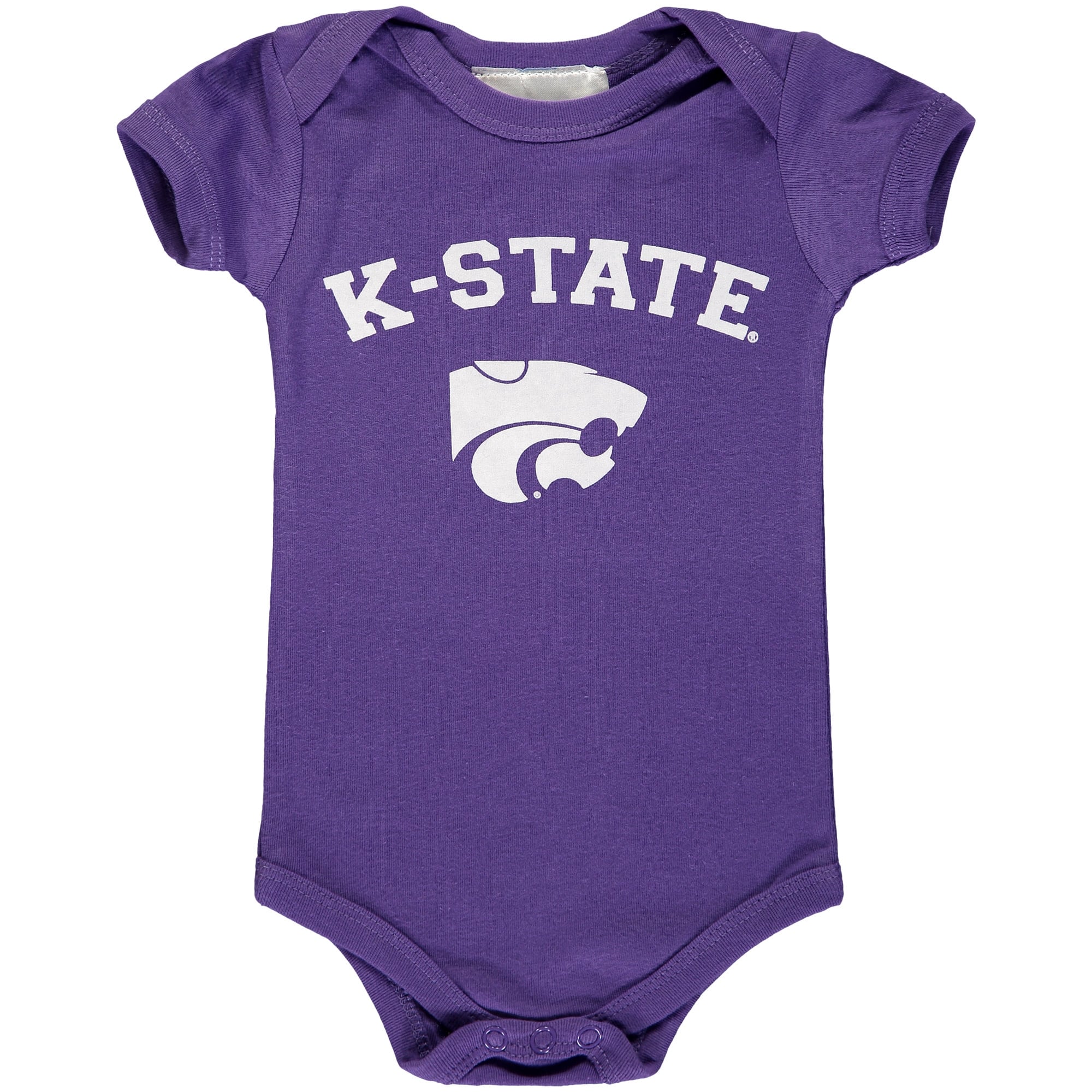 Body bébé violet Kansas State Wildcats avec arche et logo
