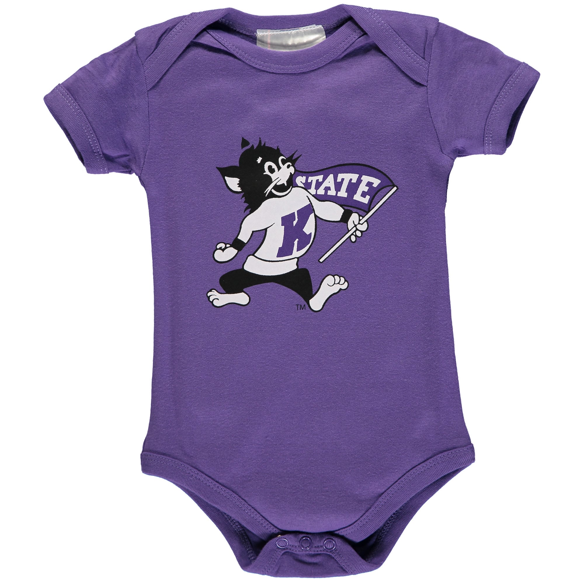 Body bébé Two Feet Ahead violet Kansas State Wildcats avec grand logo